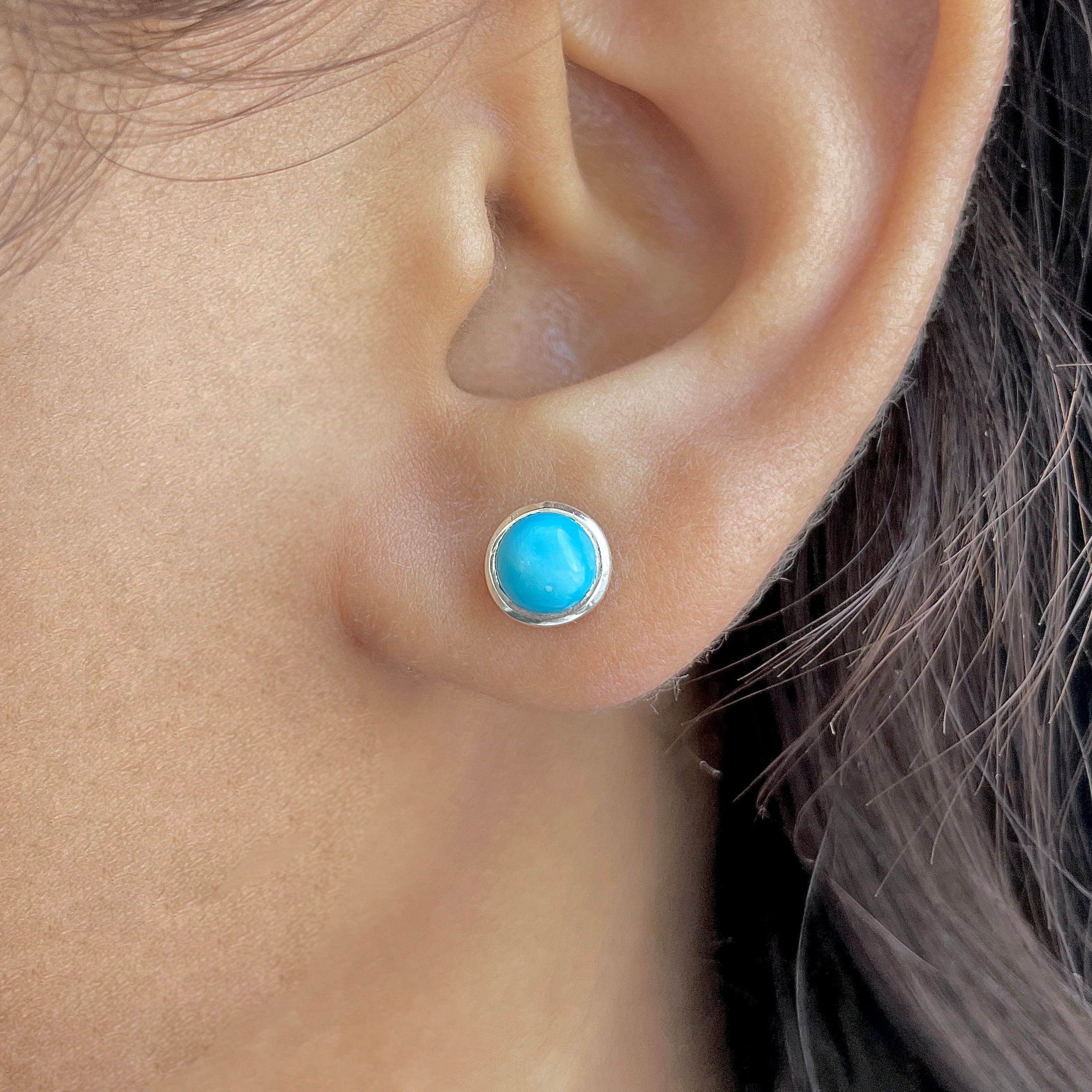 Turquoise Stud Earring-(TRQ-SE-1073.)