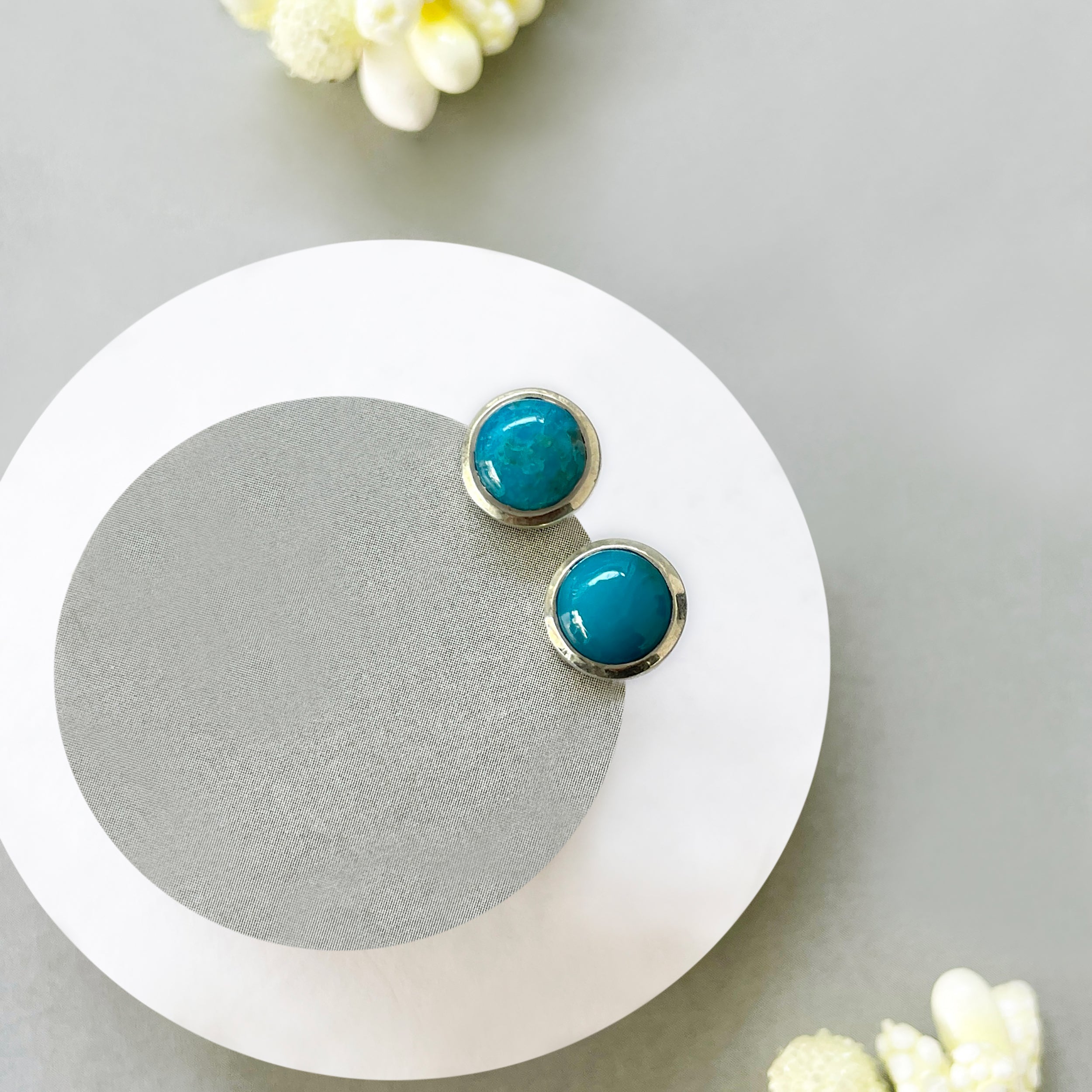 Turquoise Stud Earring-(TRQ-SE-1073.)