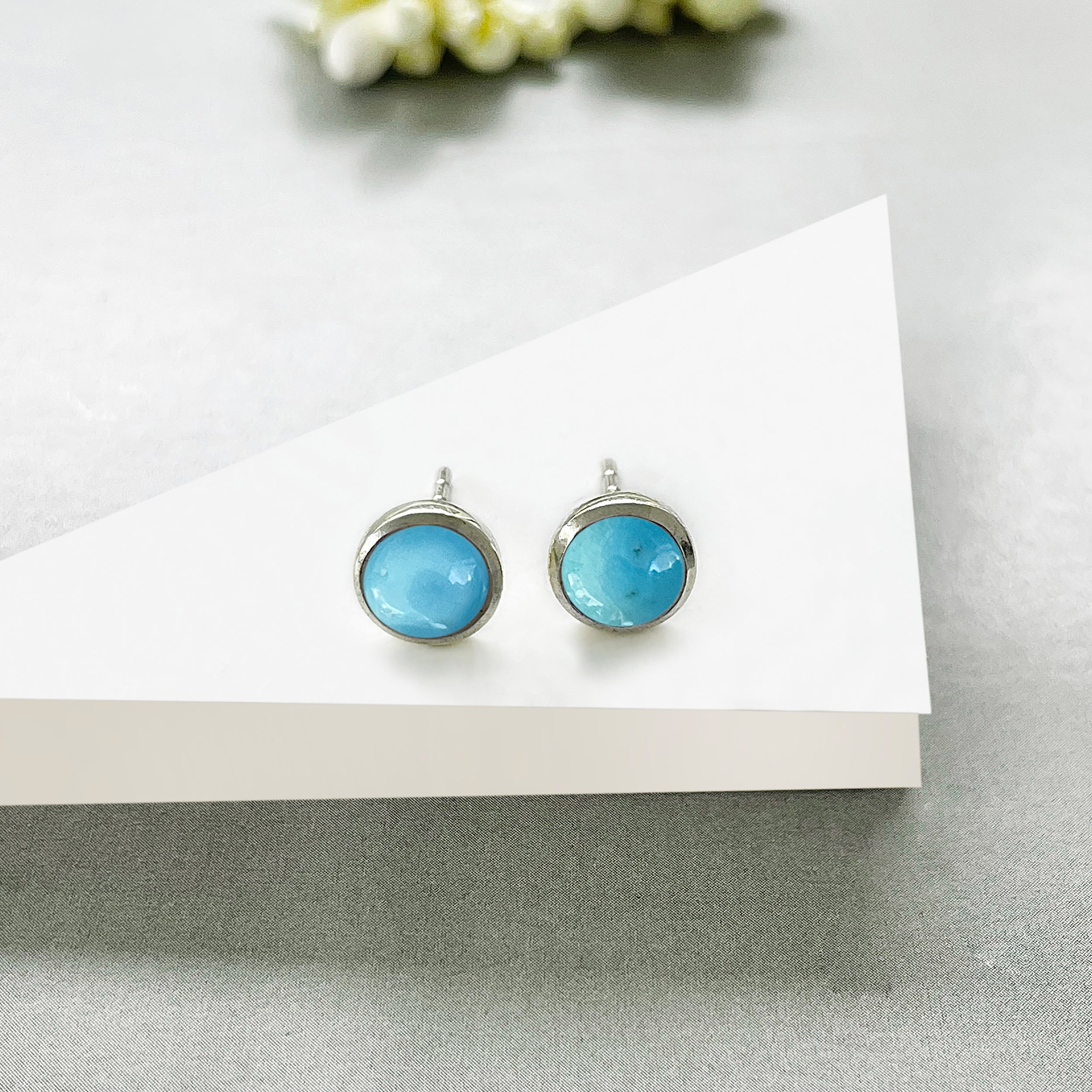 Turquoise Stud Earring-(TRQ-SE-1073.)