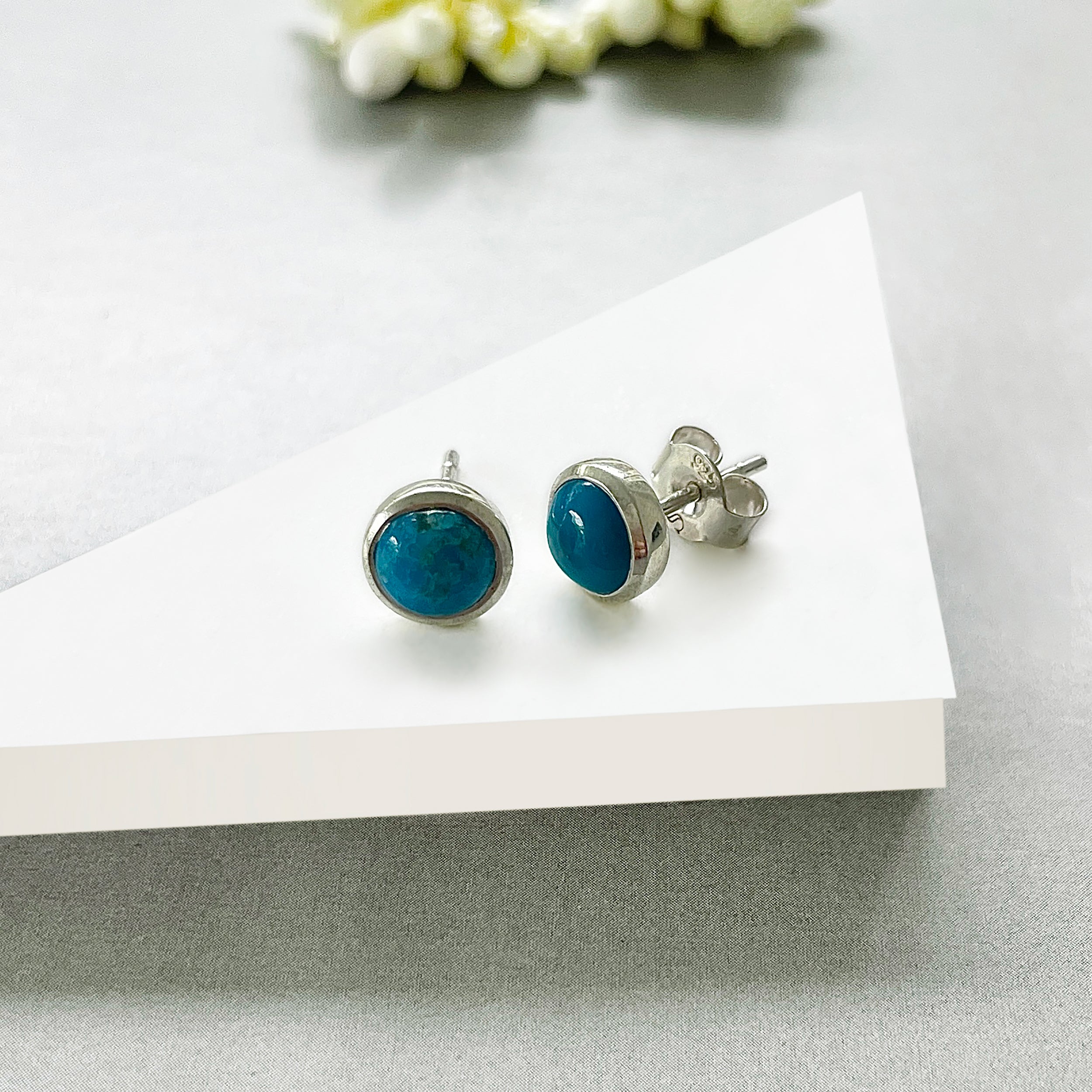 Turquoise Stud Earring-(TRQ-SE-1073.)