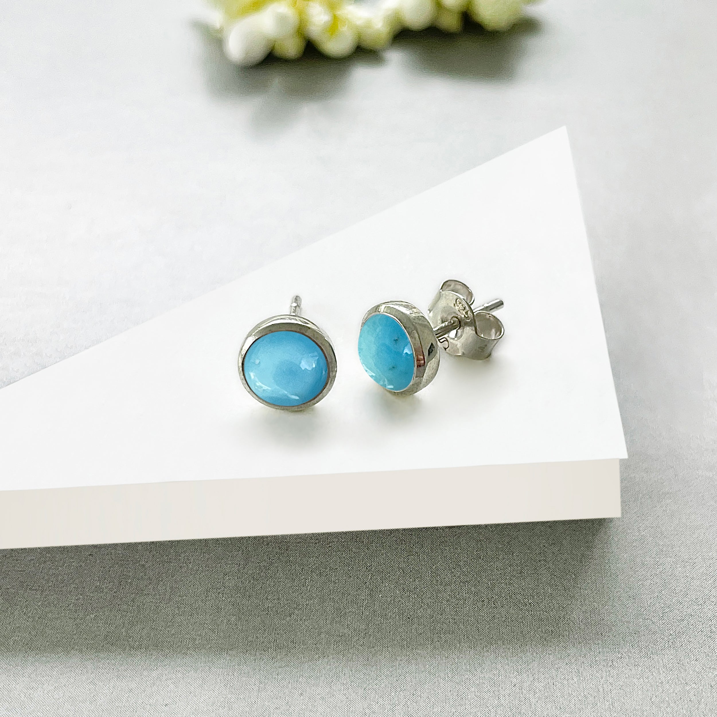 Turquoise Stud Earring-(TRQ-SE-1073.)