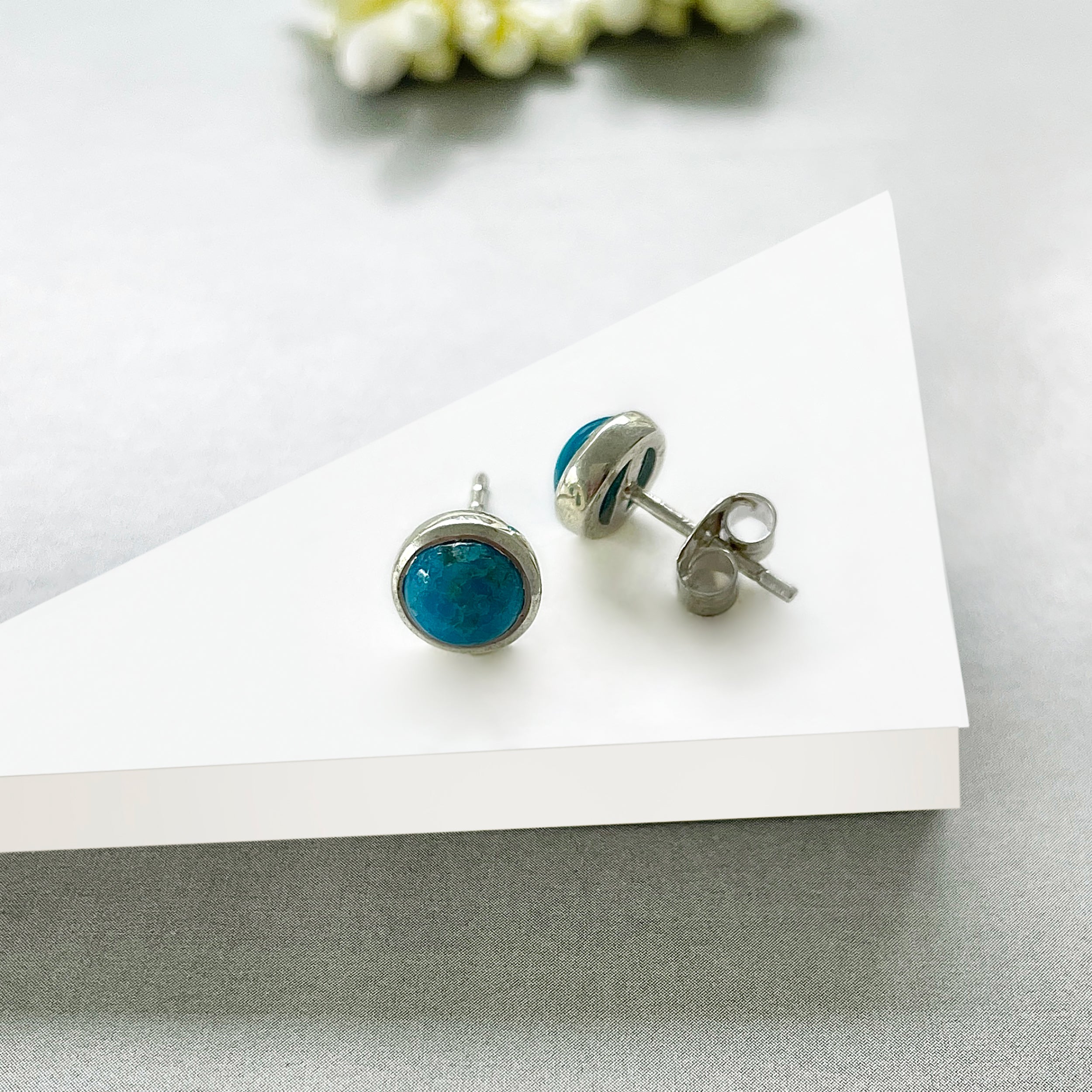 Turquoise Stud Earring-(TRQ-SE-1073.)