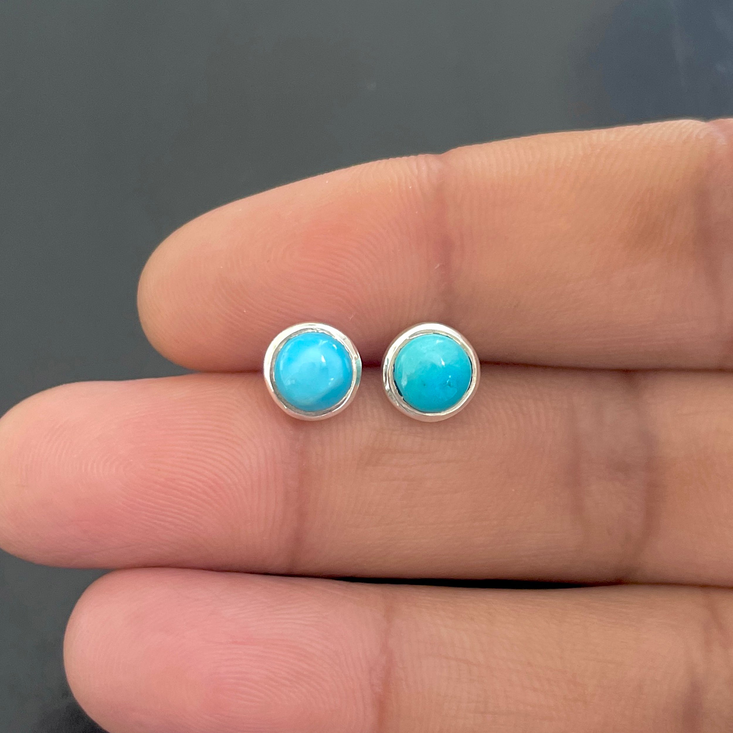 Turquoise Stud Earring-(TRQ-SE-1073.)