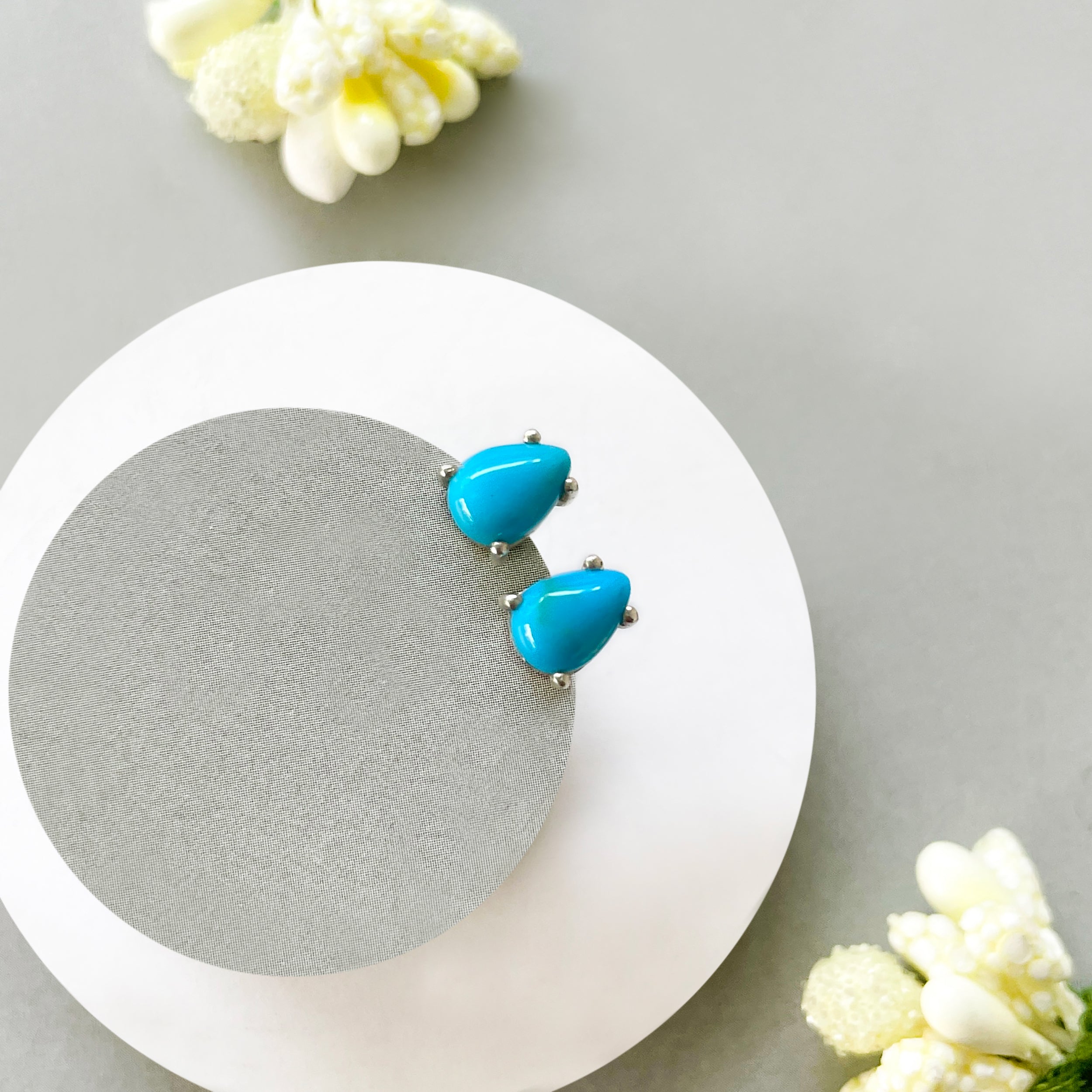 Turquoise Stud Earring-(TRQ-SE-1142.)