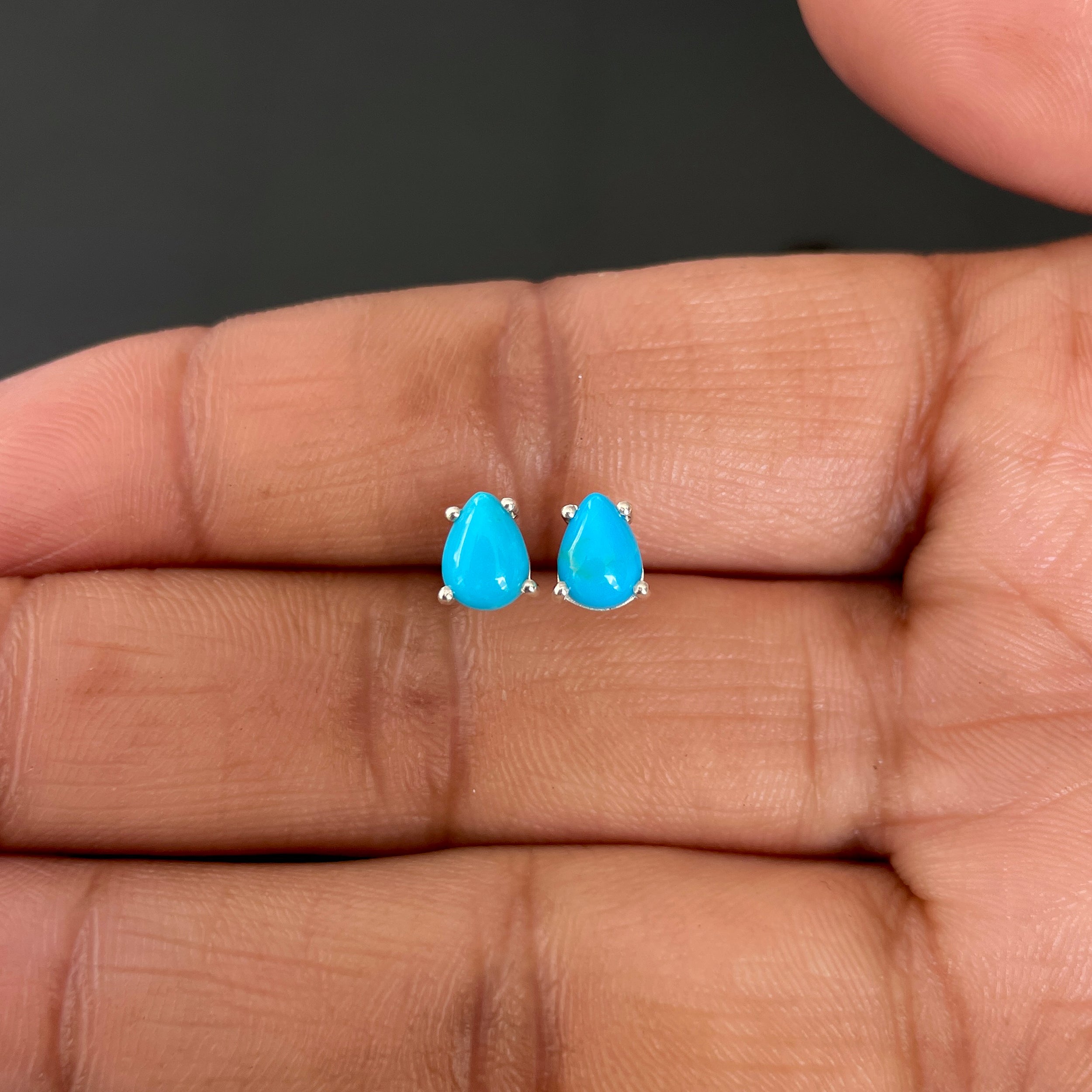 Turquoise Stud Earring-(TRQ-SE-1142.)