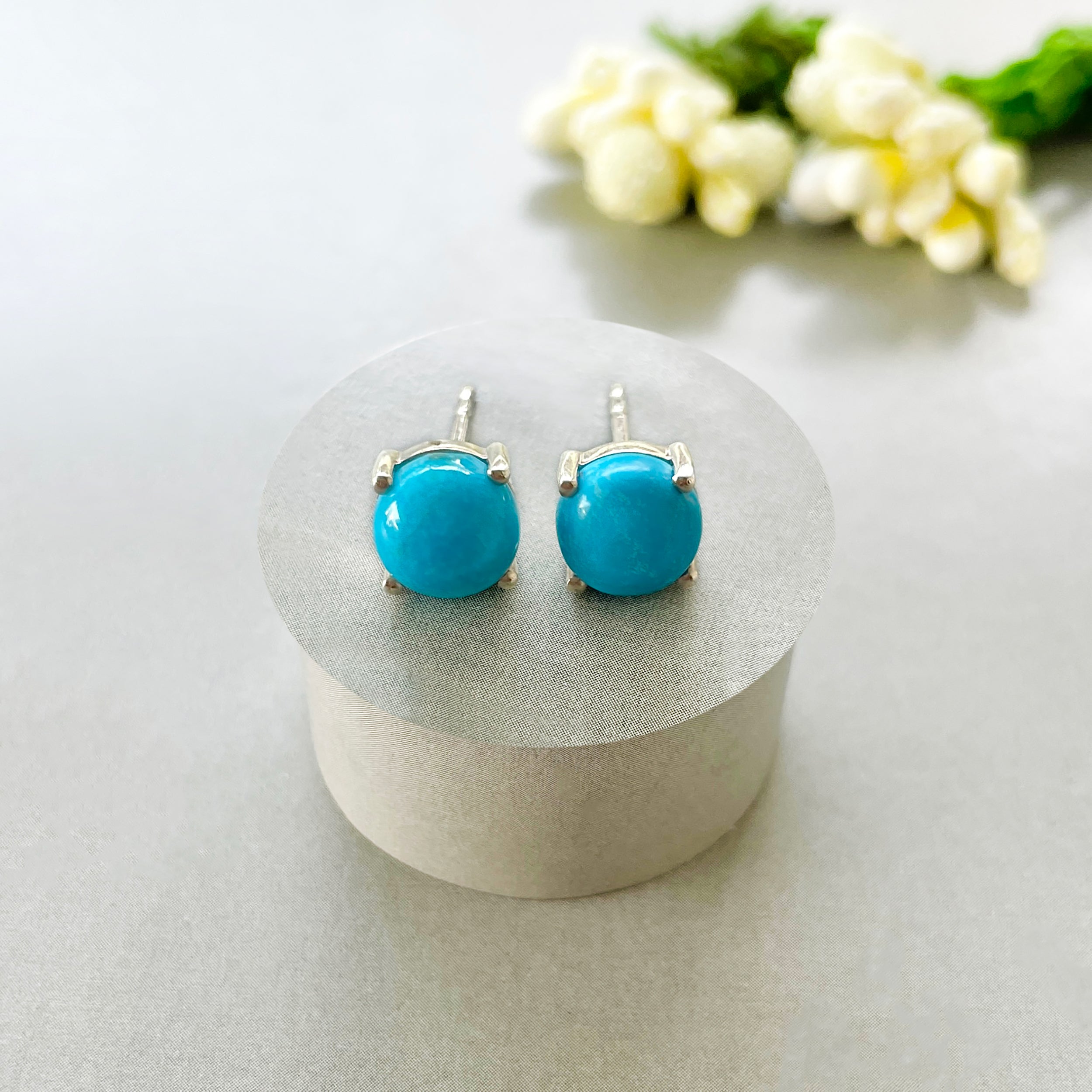 Turquoise Stud Earring-(TRQ-SE-1178.)