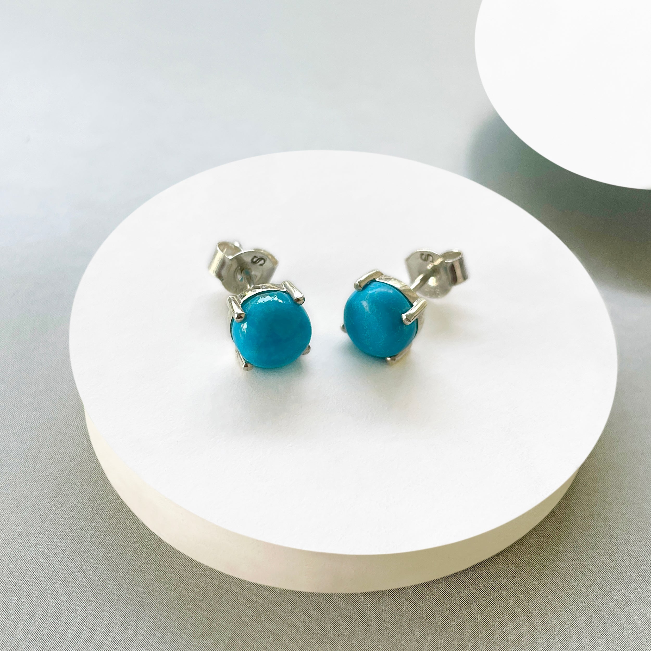 Turquoise Stud Earring-(TRQ-SE-1178.)