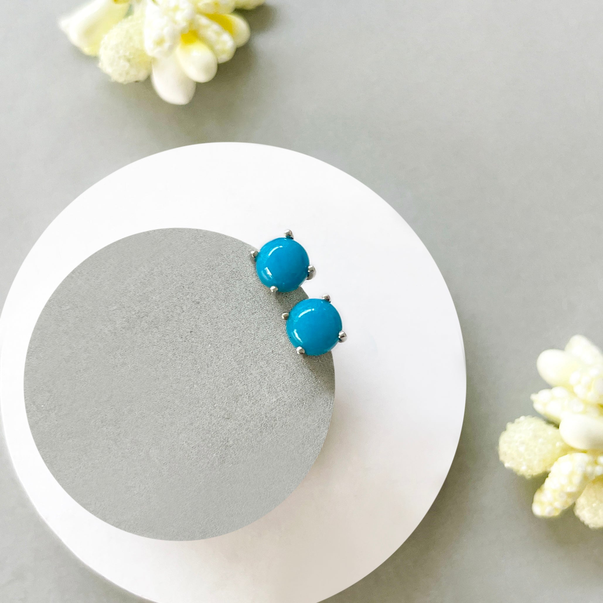 Turquoise Stud Earring-(TRQ-SE-699.)