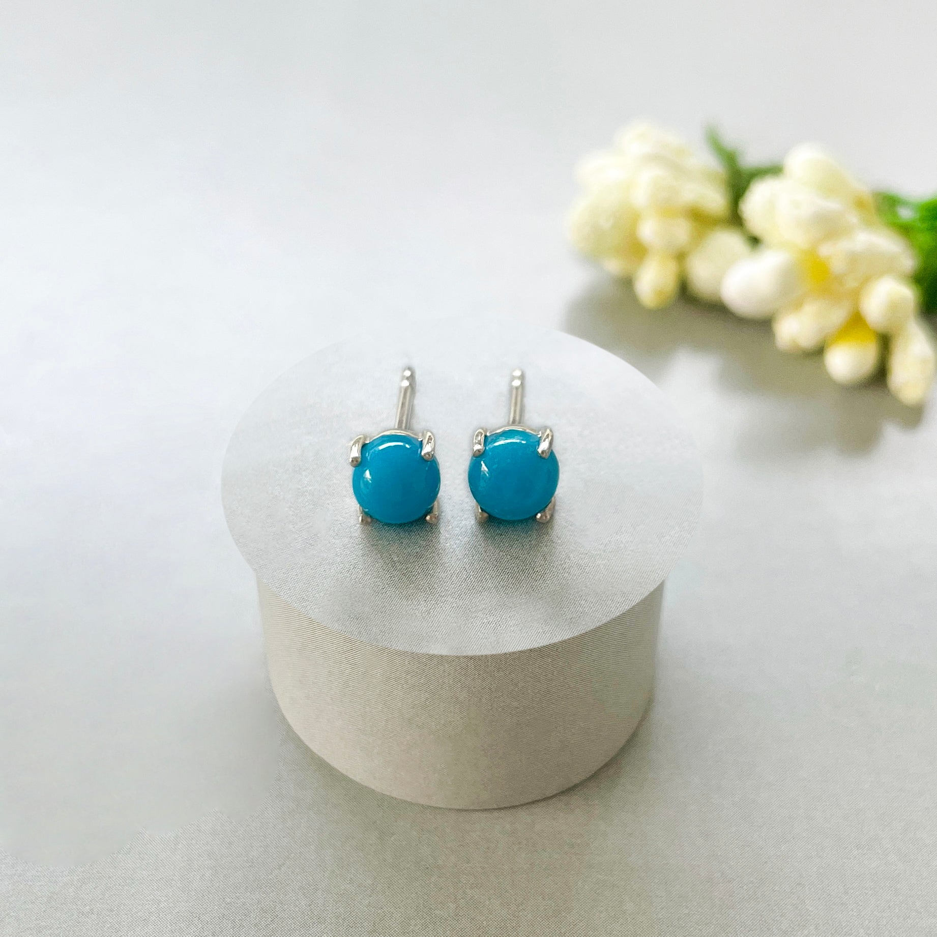 Turquoise Stud Earring-(TRQ-SE-699.)