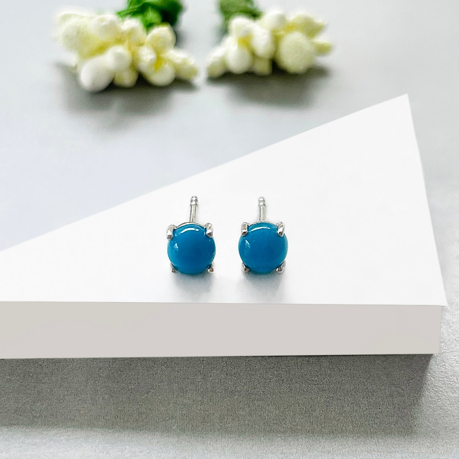 Turquoise Stud Earring-(TRQ-SE-699.)