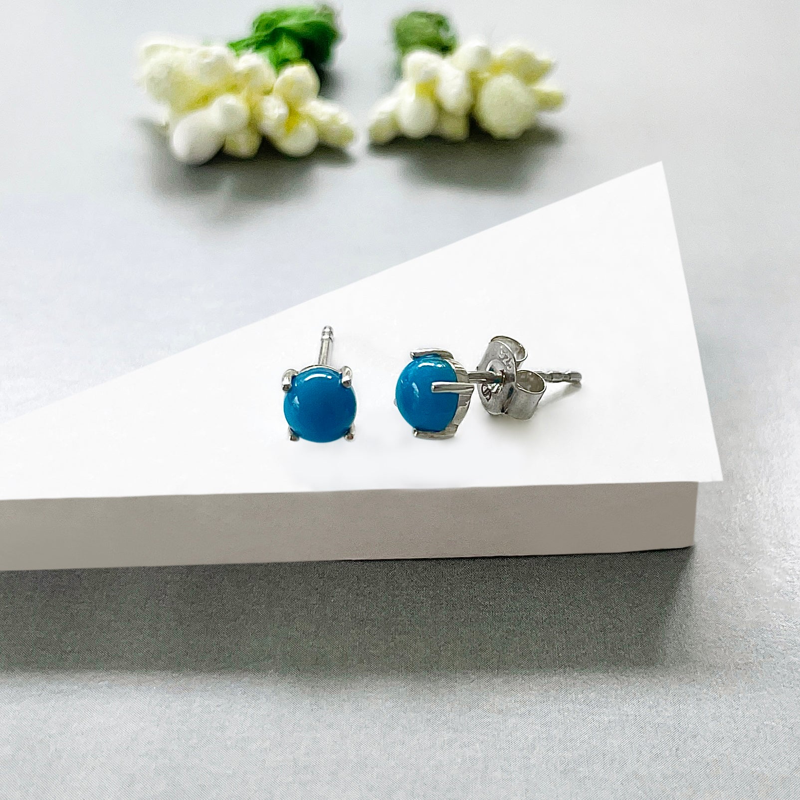 Turquoise Stud Earring-(TRQ-SE-699.)