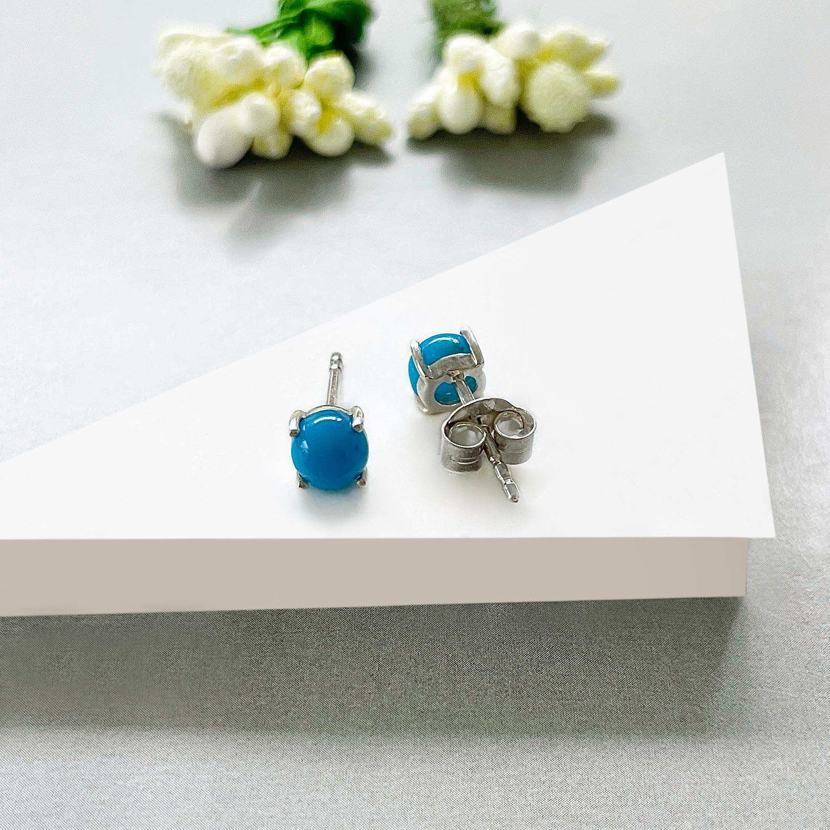 Turquoise Stud Earring-(TRQ-SE-699.)