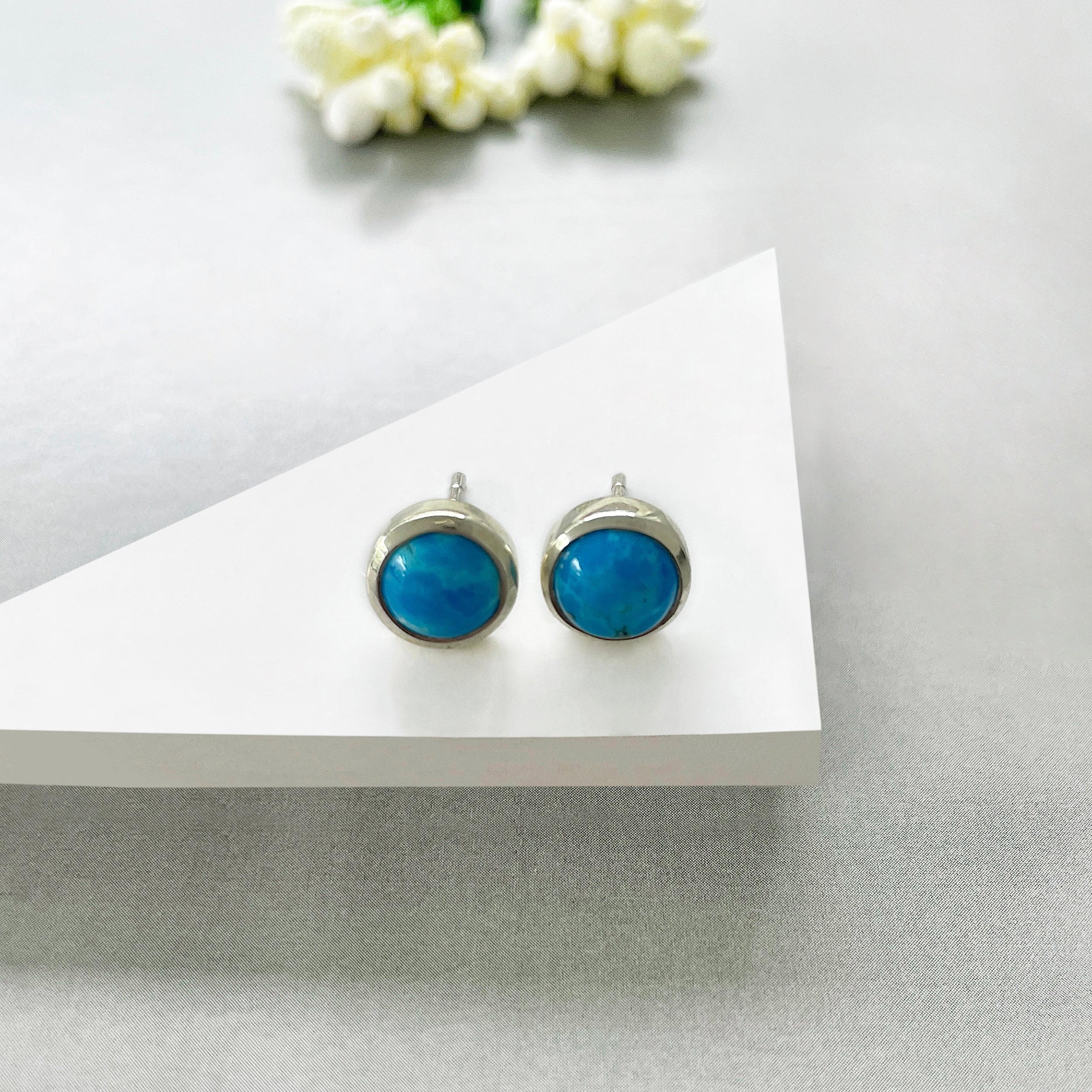 Turquoise Stud Earring-(TRQ-SE-724.)