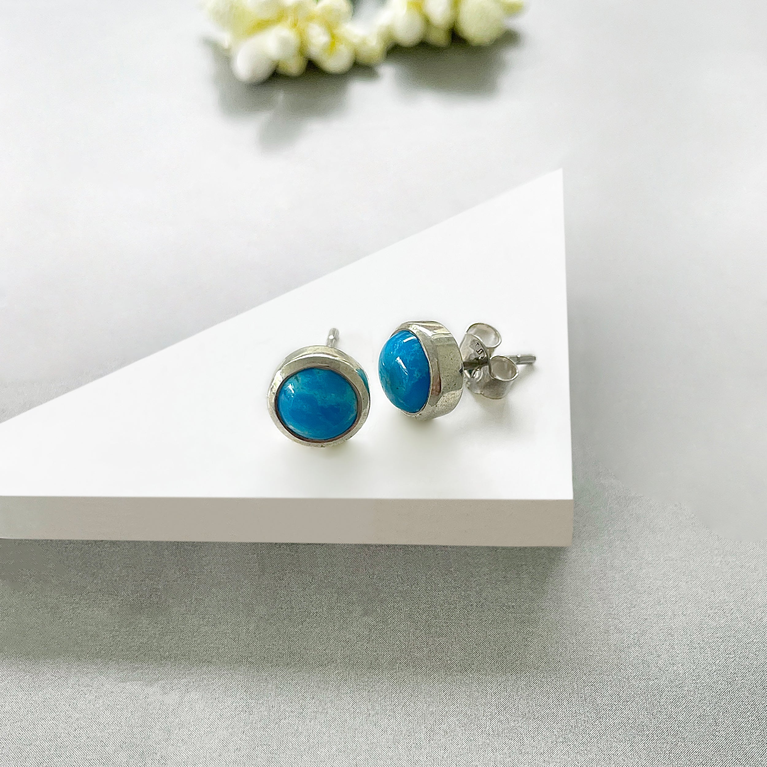 Turquoise Stud Earring-(TRQ-SE-724.)