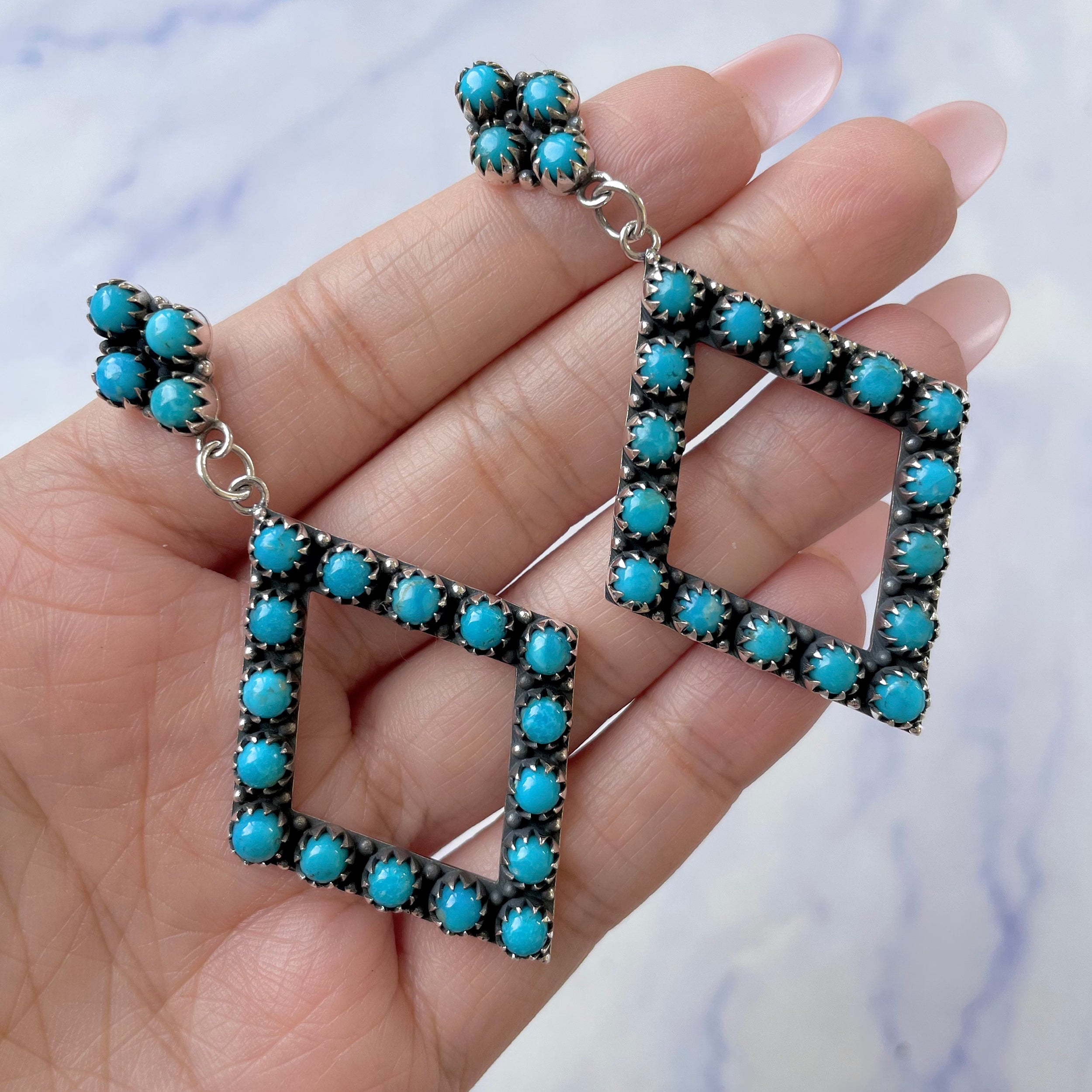Turquoise Earring-(TRQ-SE-746.)