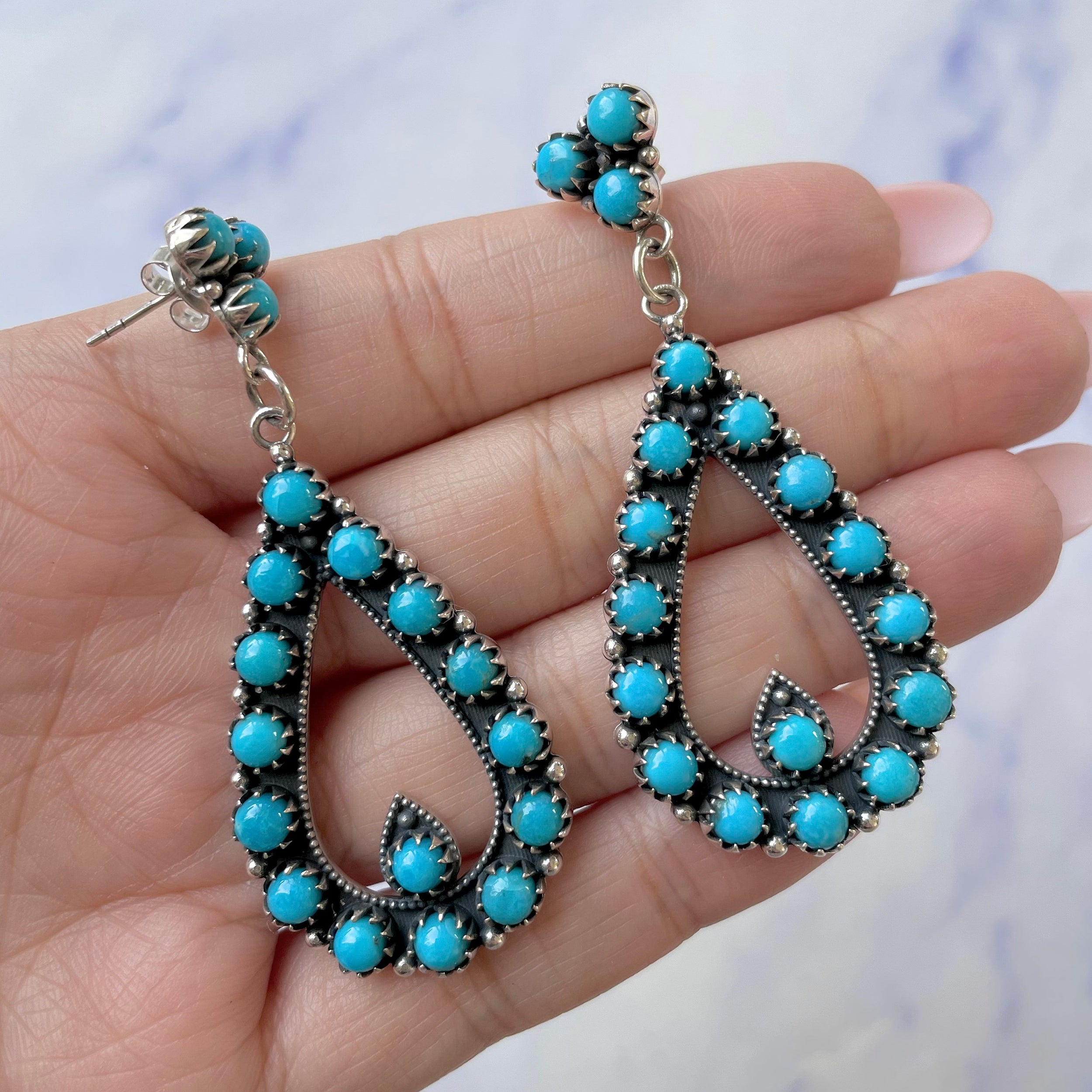 Turquoise Earring-(TRQ-SE-751.)