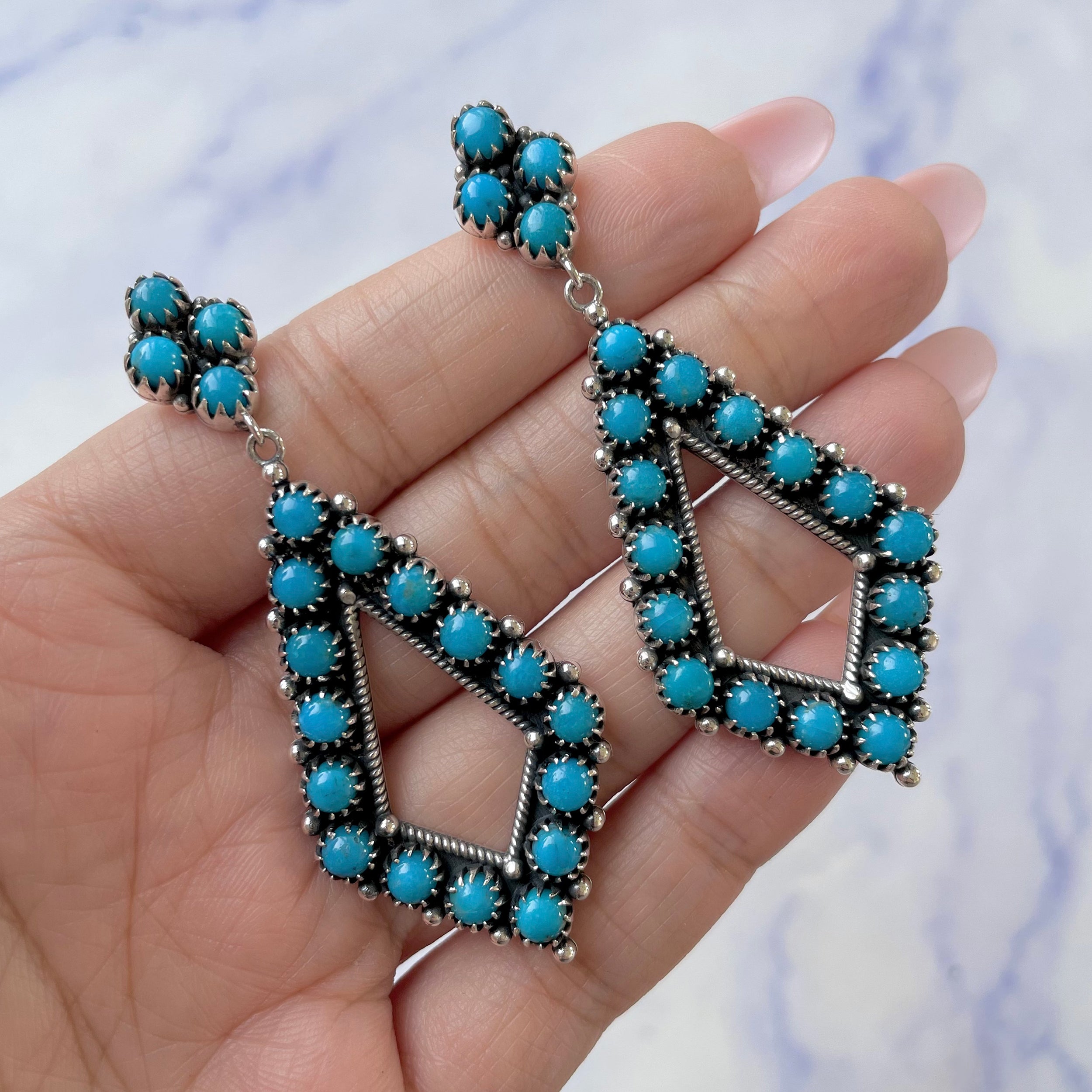 Turquoise Earring-(TRQ-SE-752.)