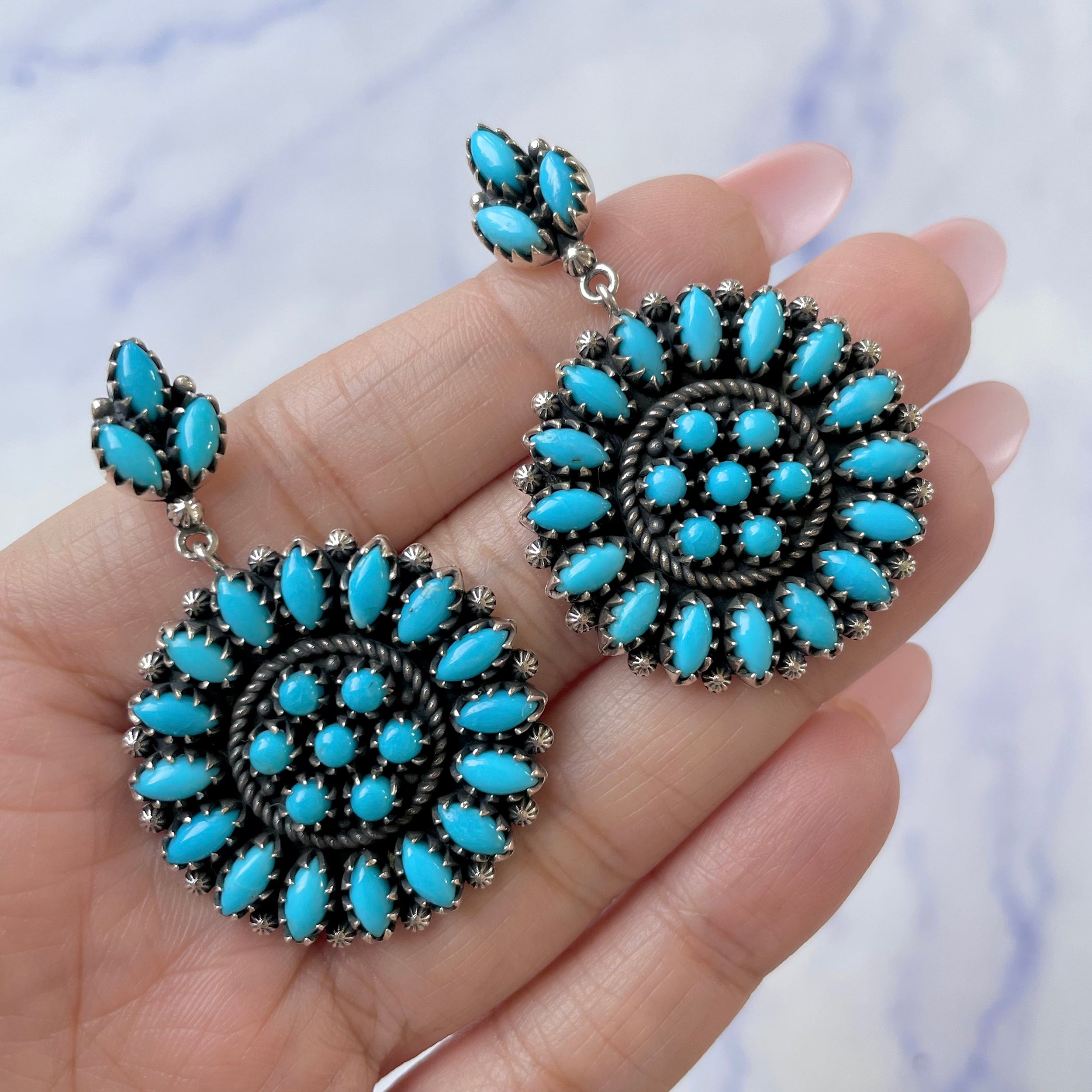 Turquoise Earring-(TRQ-SE-753.)