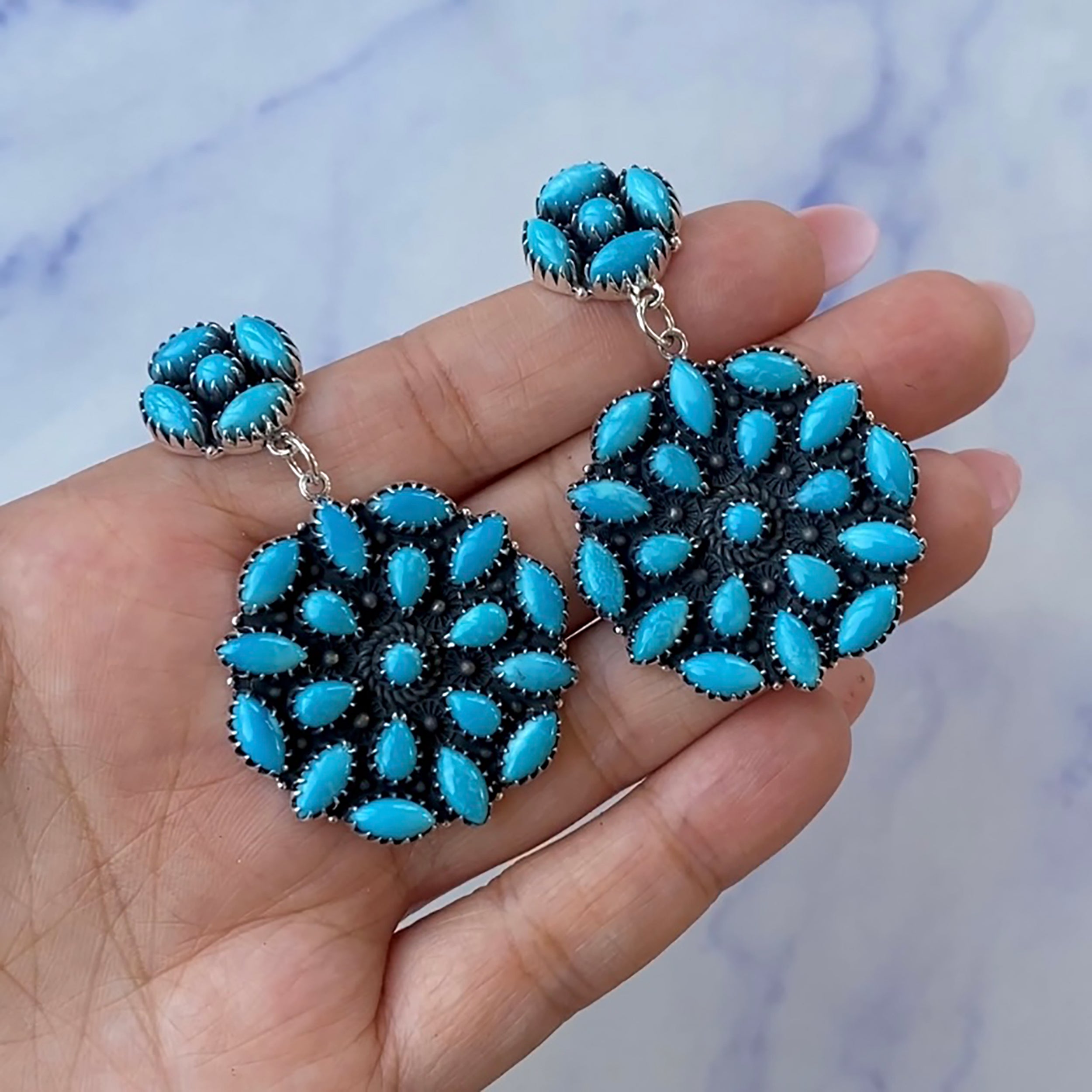 Turquoise Earring-(TRQ-SE-757.)