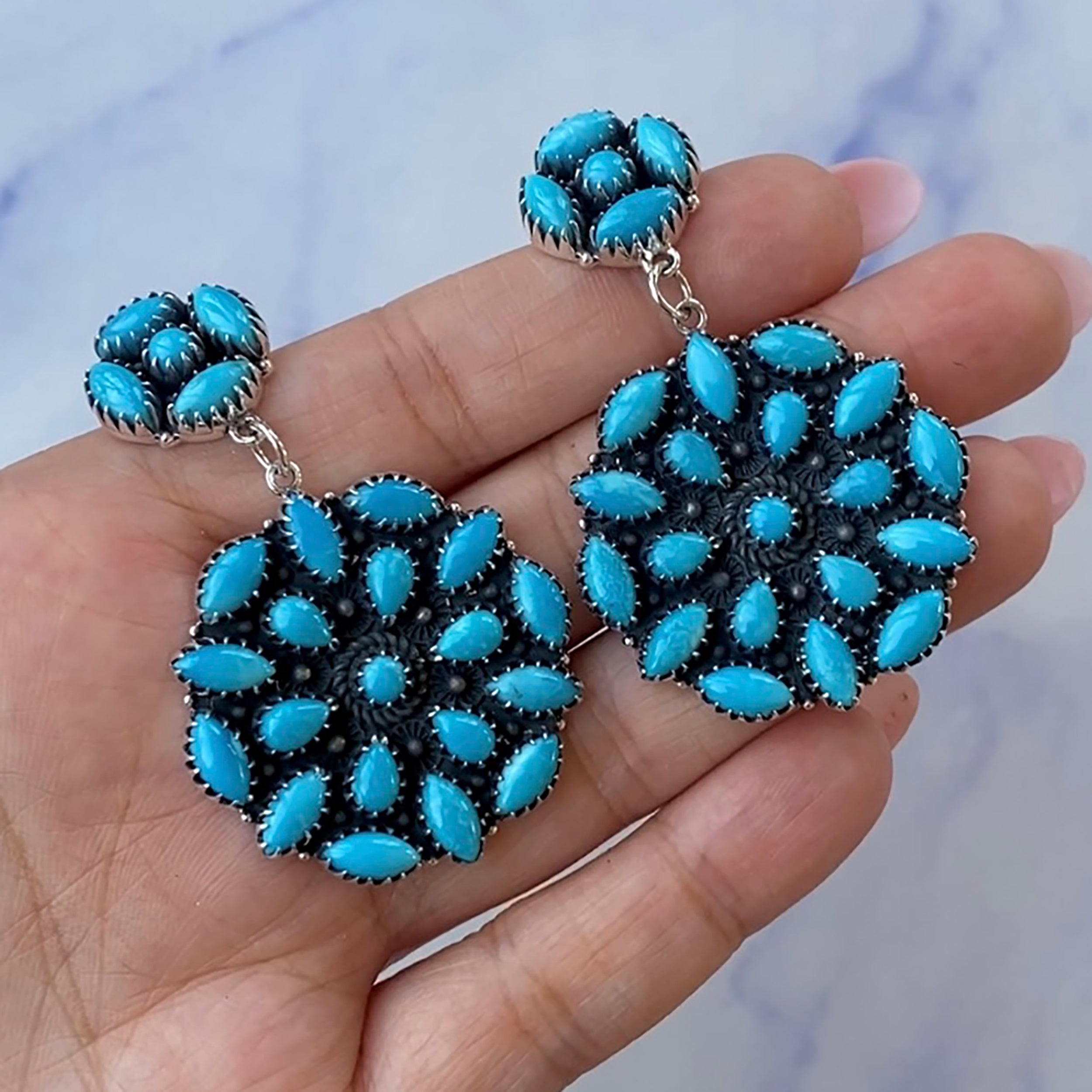 Turquoise Earring-(TRQ-SE-757.)