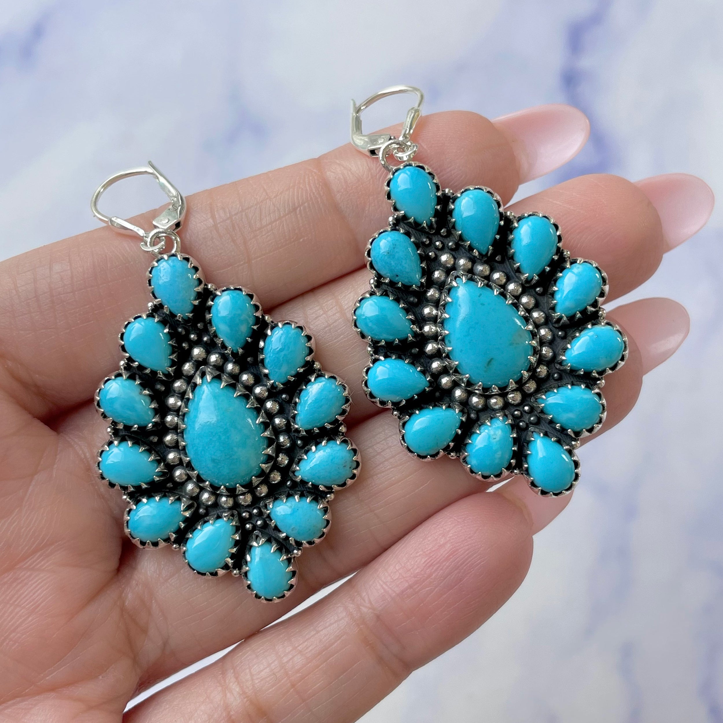 Turquoise Earring-(TRQ-SE-758.)