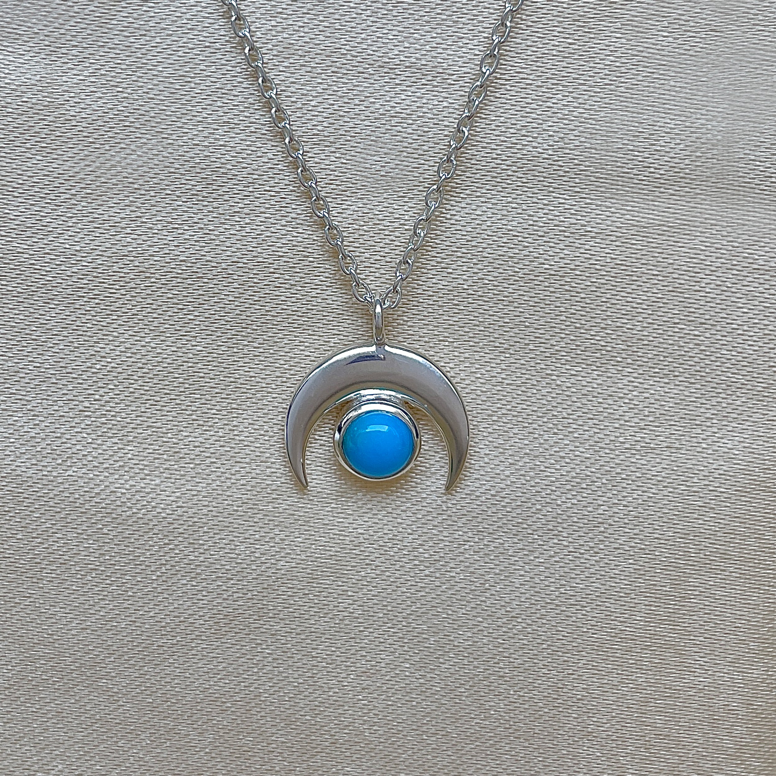 Turquoise Necklace-(TRQ-RN-82.)