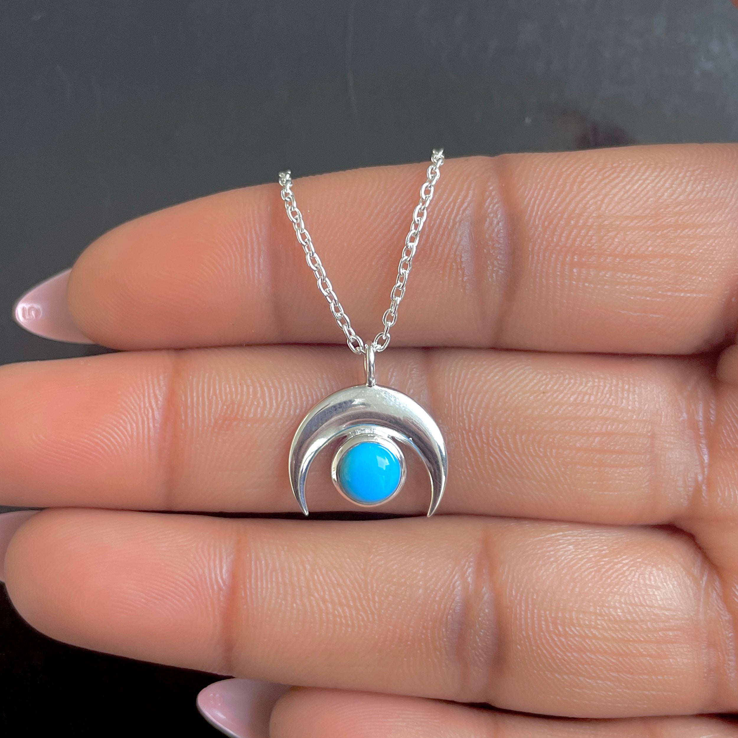 Turquoise Necklace-(TRQ-RN-82.)