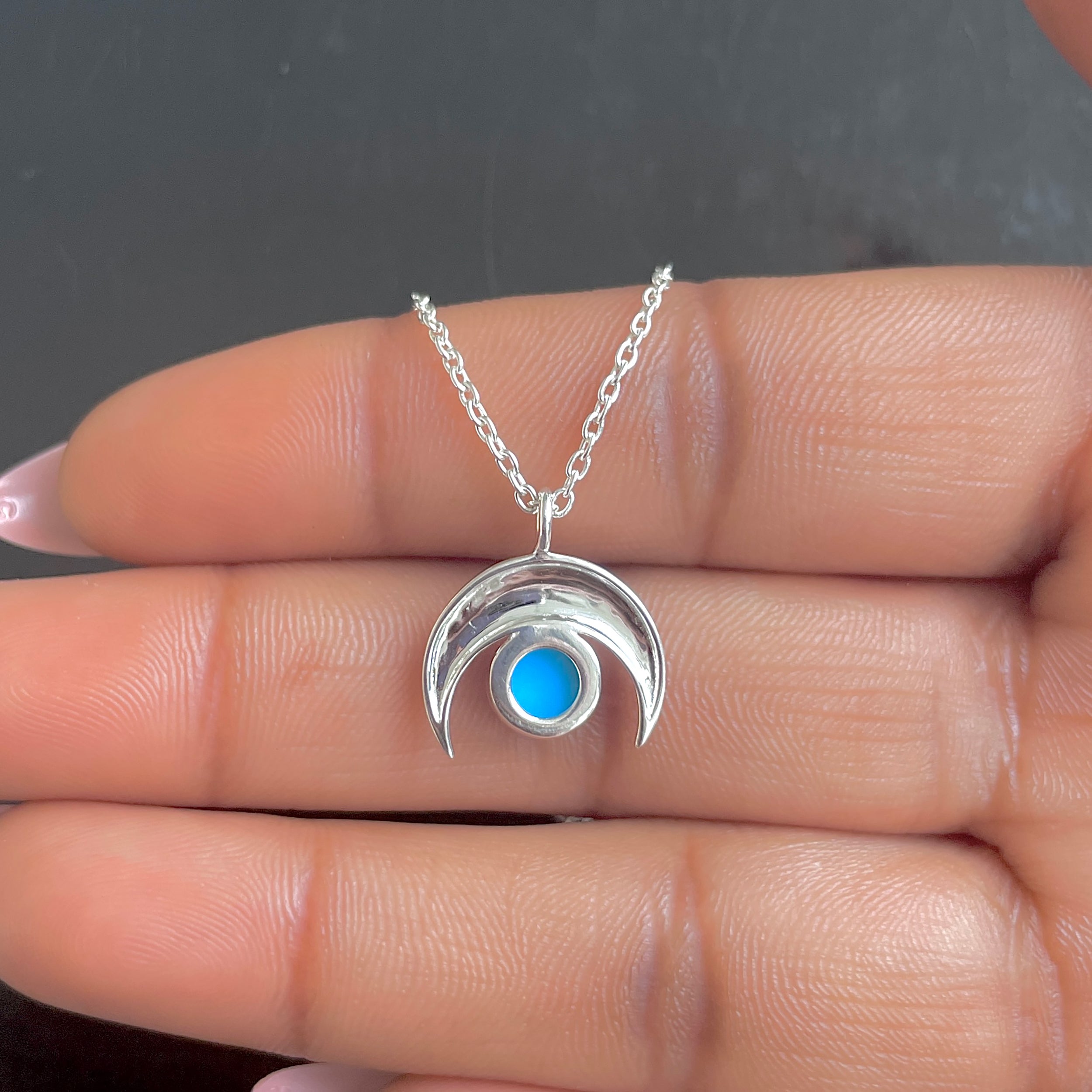 Turquoise Necklace-(TRQ-RN-82.)