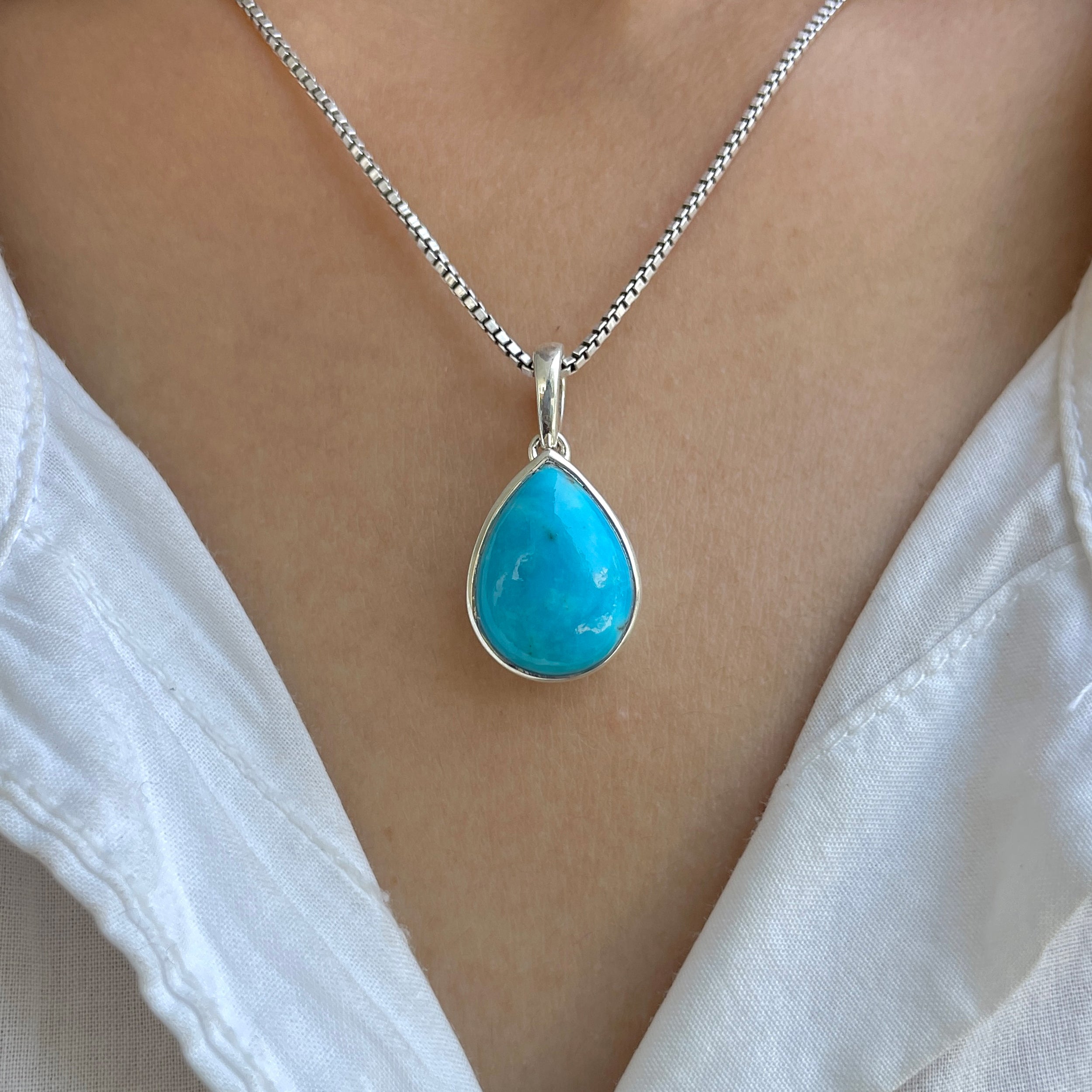 Turquoise Pendant-(TRQ-SP-474.)