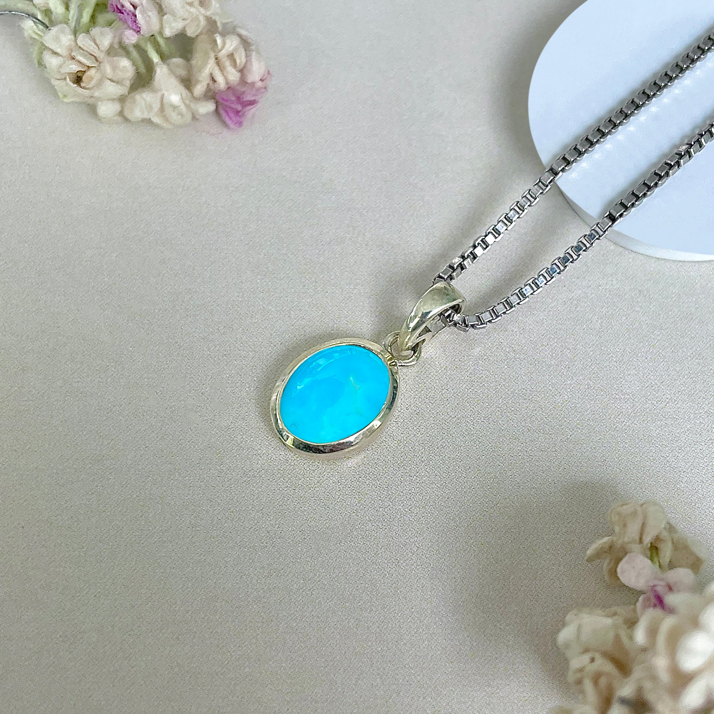 Turquoise Pendant-(TRQ-SP-682.)