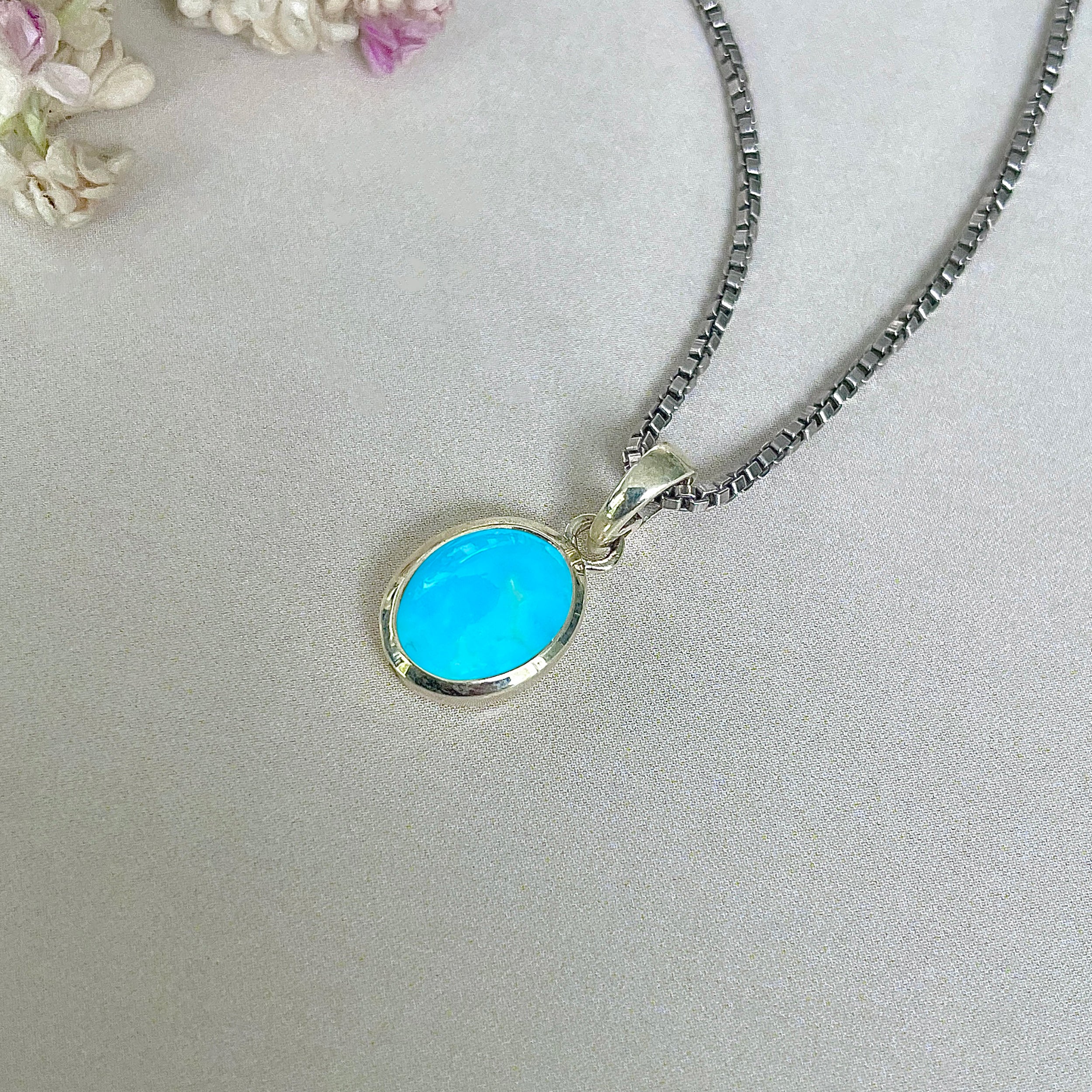Turquoise Pendant-(TRQ-SP-682.)