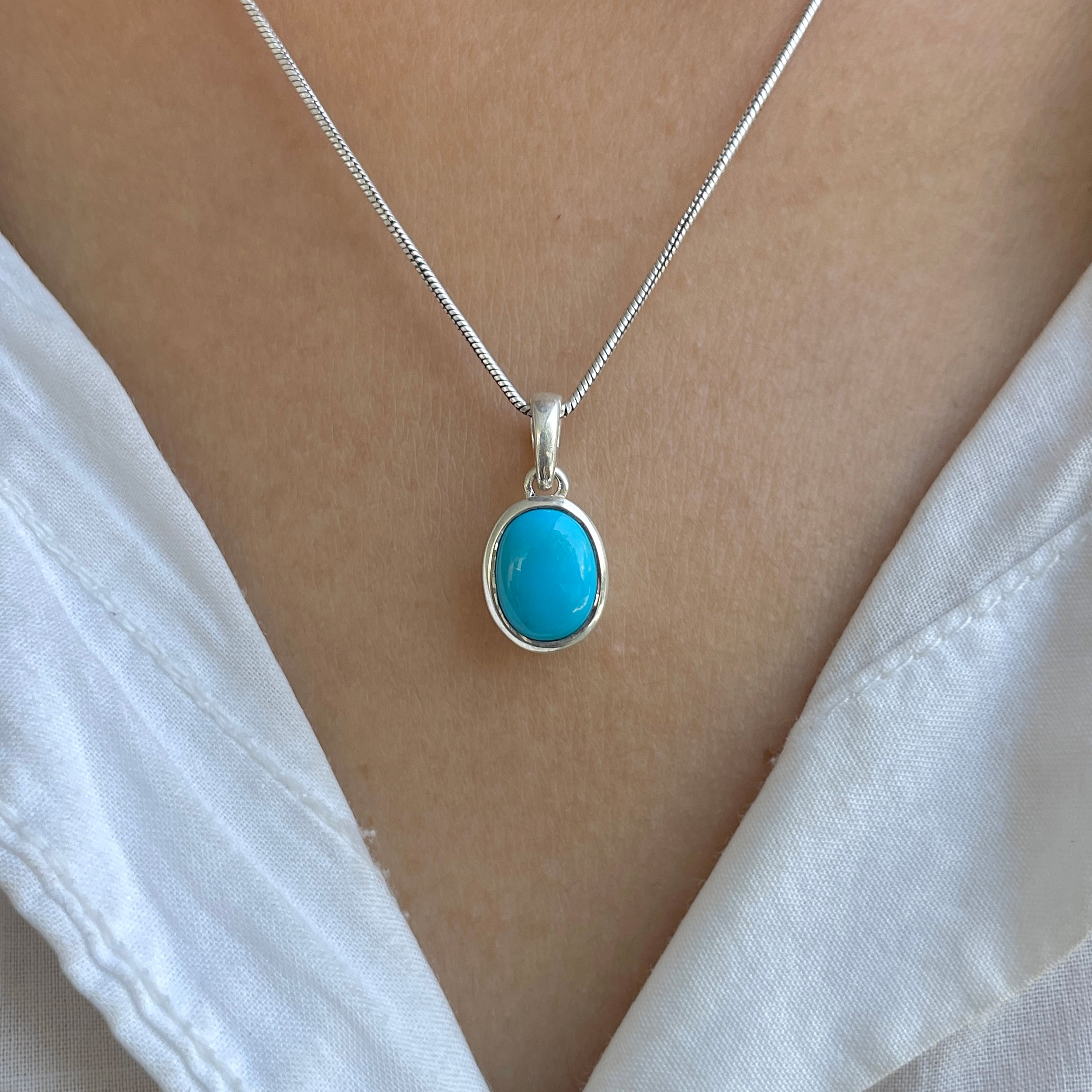 Turquoise Pendant-(TRQ-SP-683.)