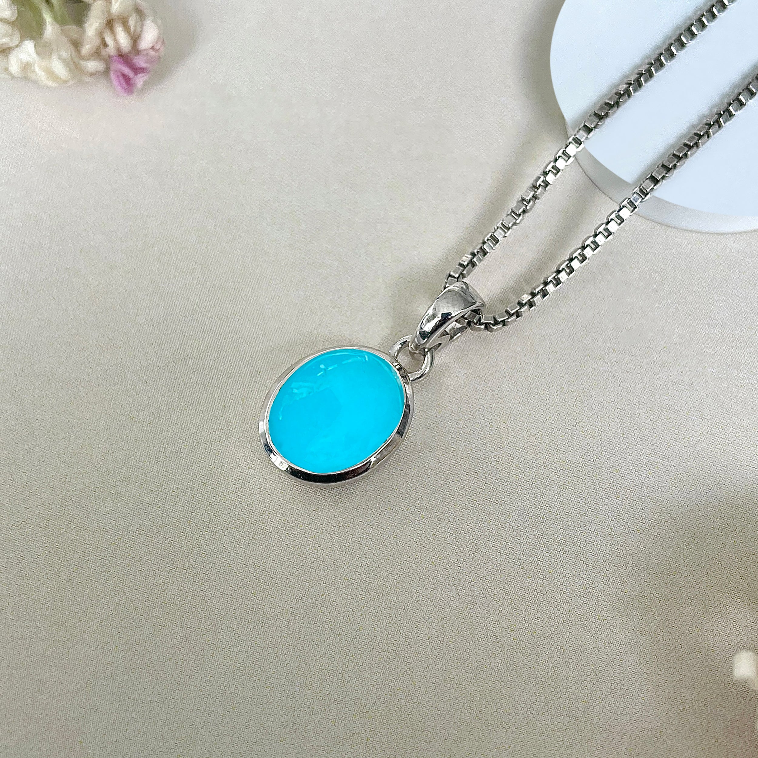 Turquoise Pendant-(TRQ-SP-684.)