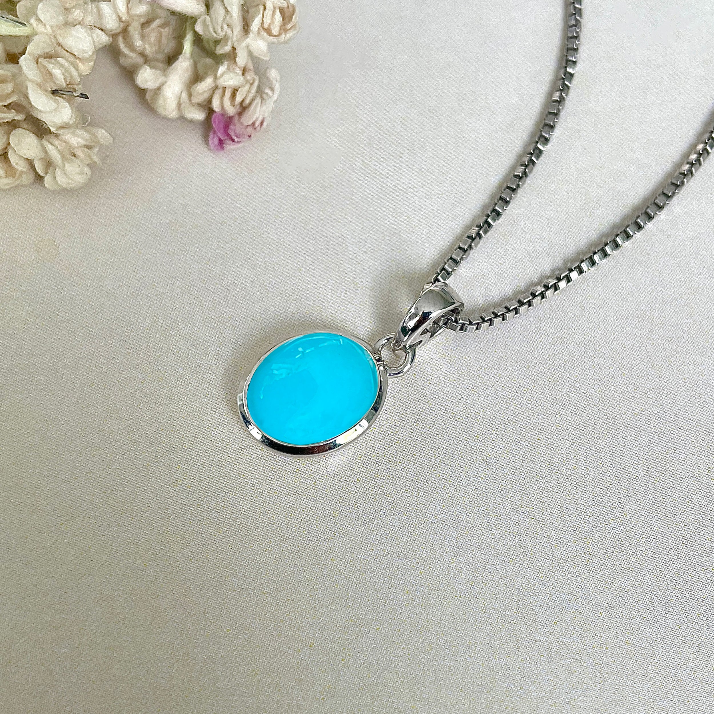 Turquoise Pendant-(TRQ-SP-684.)