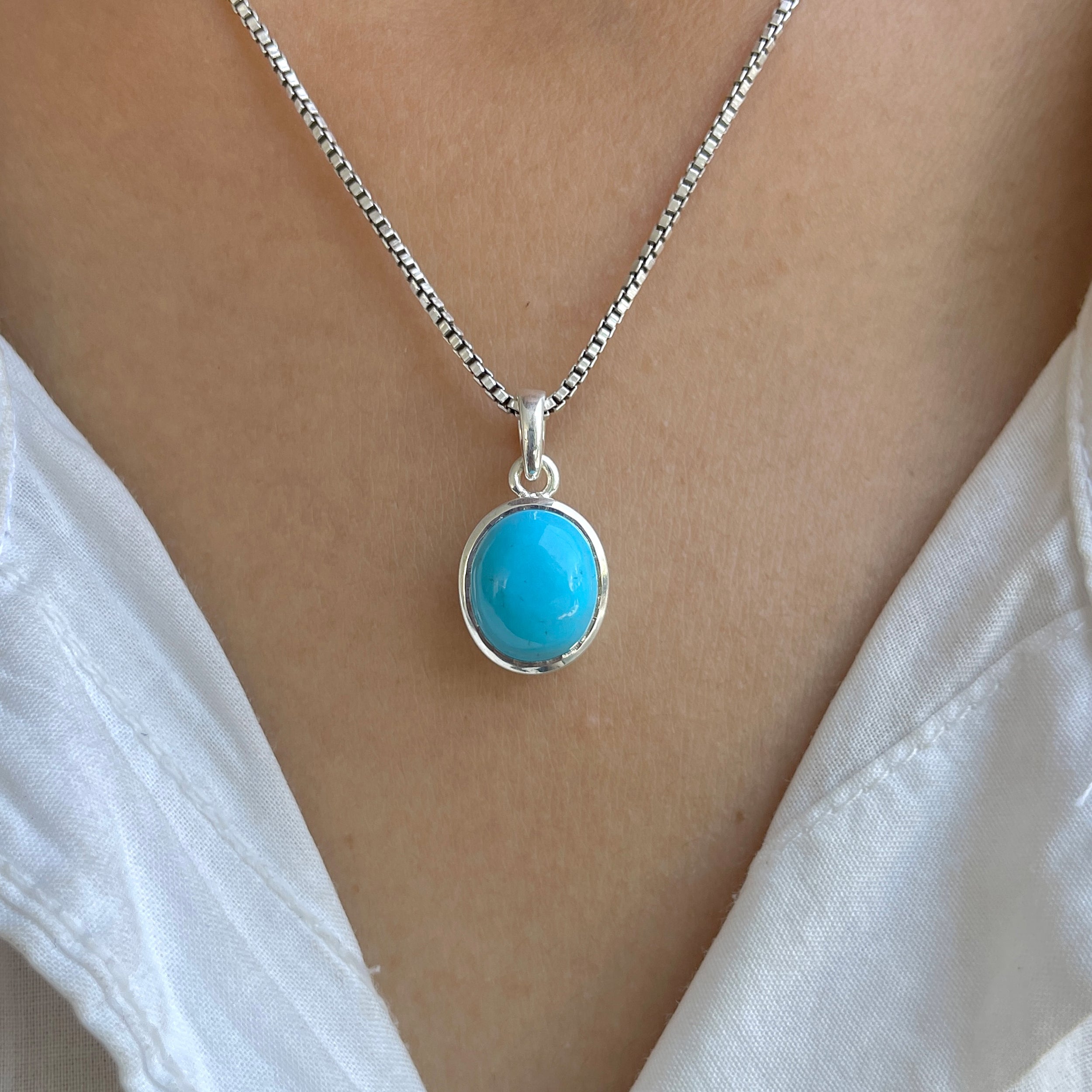 Turquoise Pendant-(TRQ-SP-684.)