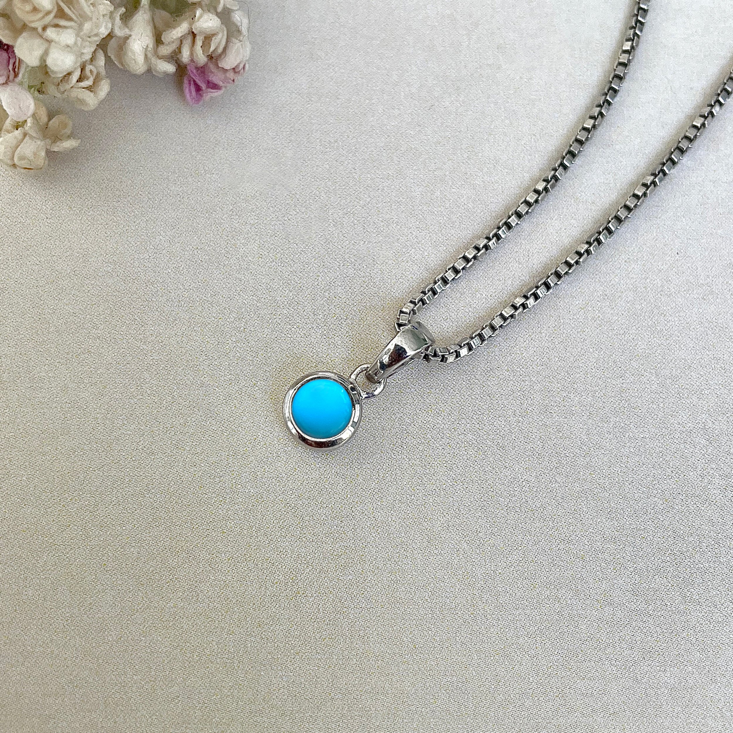 Turquoise Pendant-(TRQ-SP-948.)