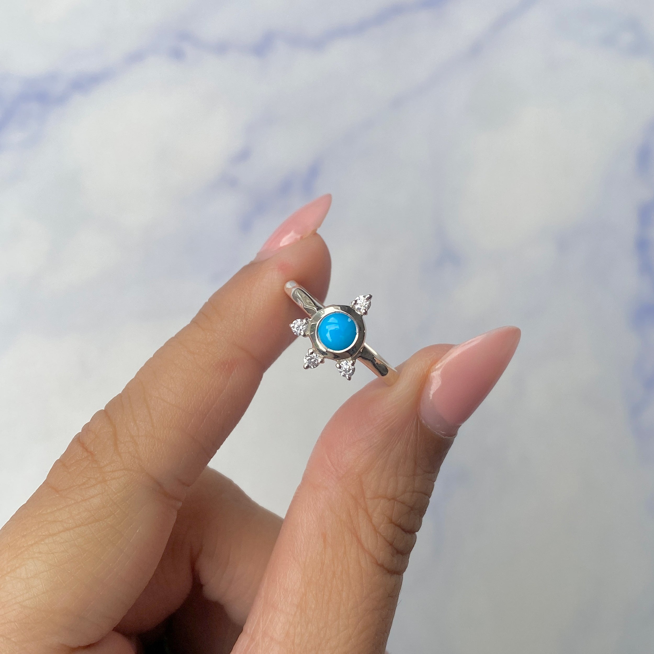 Turquoise Ring-(TRQ-SR-1619.)