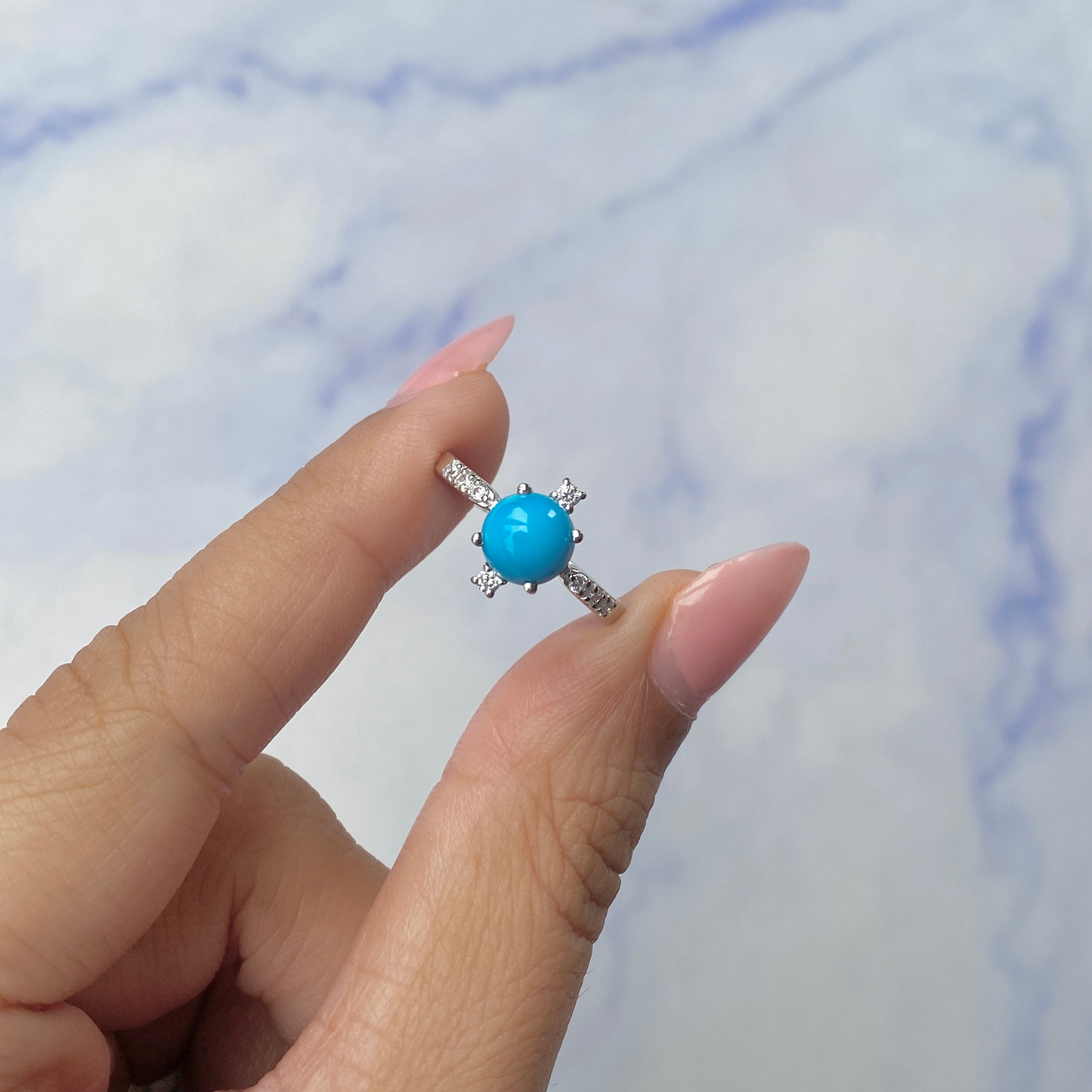 Turquoise Ring-(TRQ-SR-1621.)