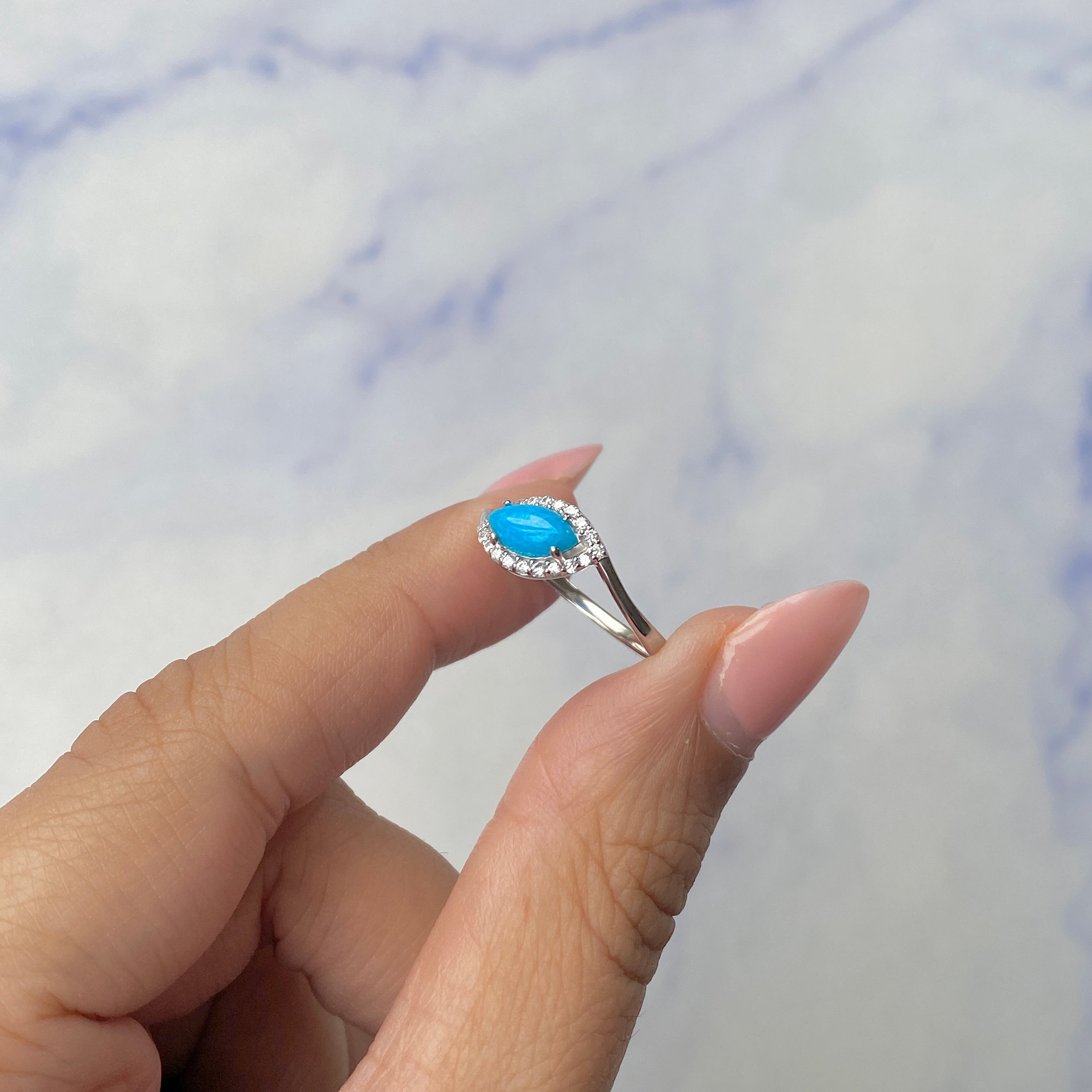 Turquoise Ring-(TRQ-SR-1755.)