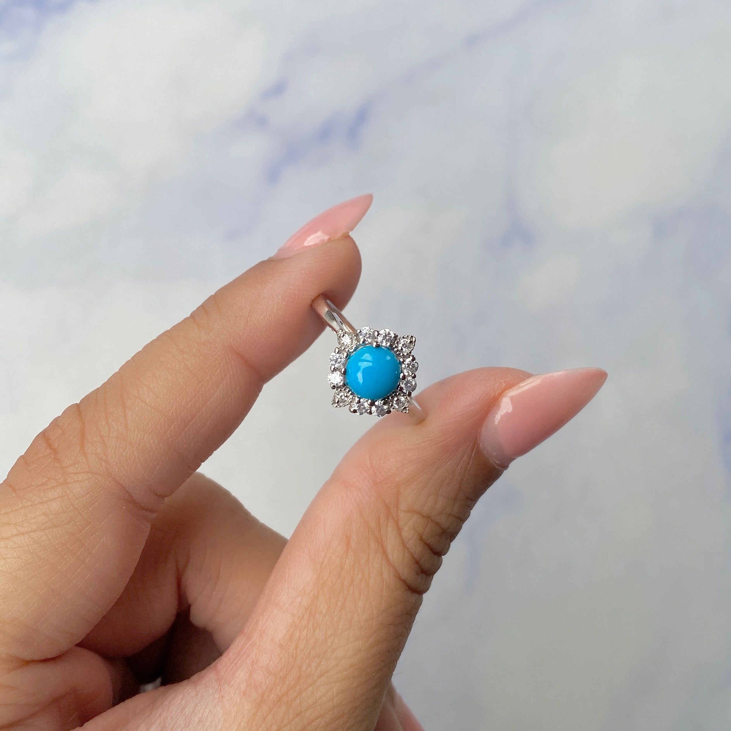 Turquoise Ring-(TRQ-SR-1784.)
