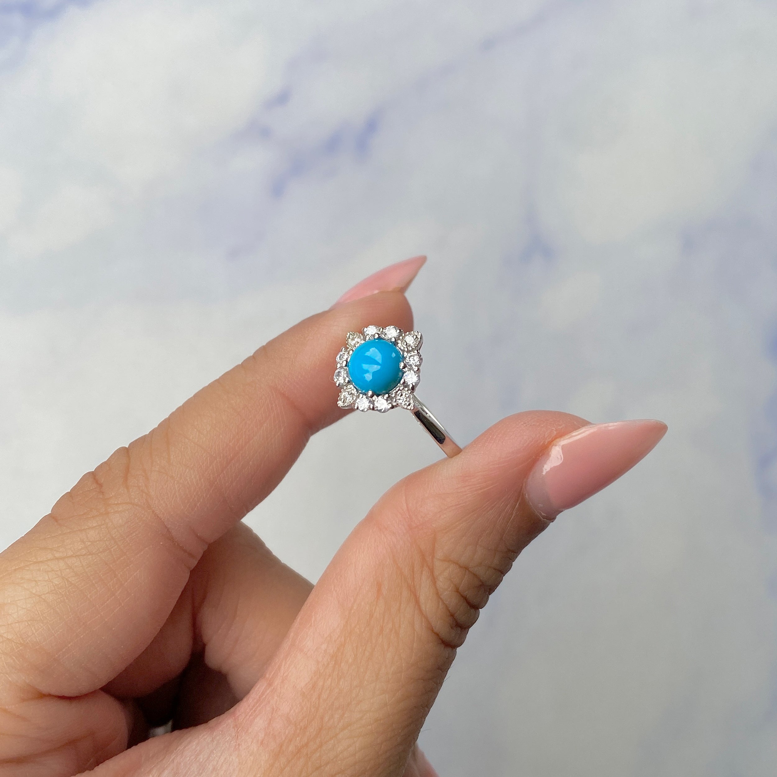 Turquoise Ring-(TRQ-SR-1784.)