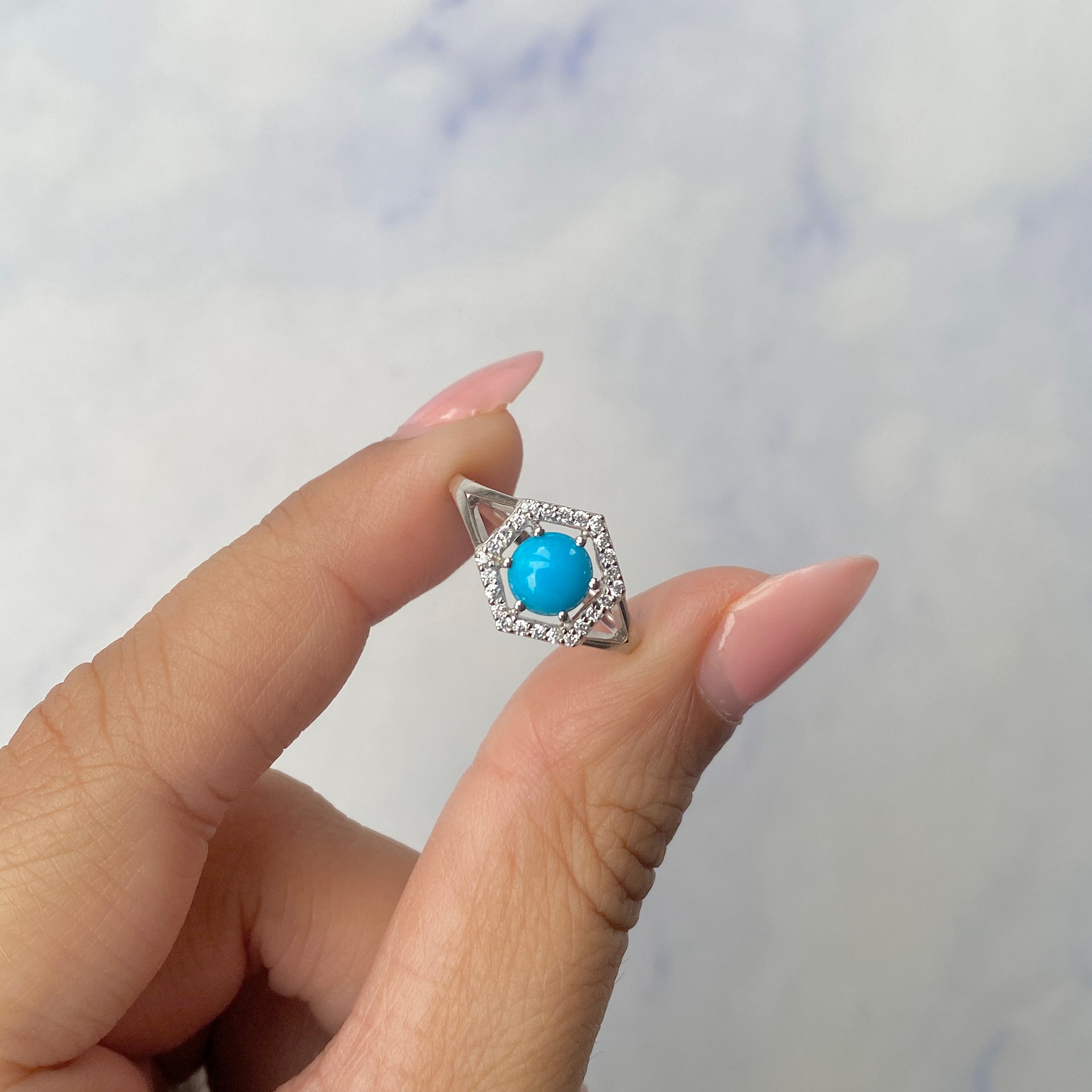Turquoise Ring-(TRQ-SR-1800.)