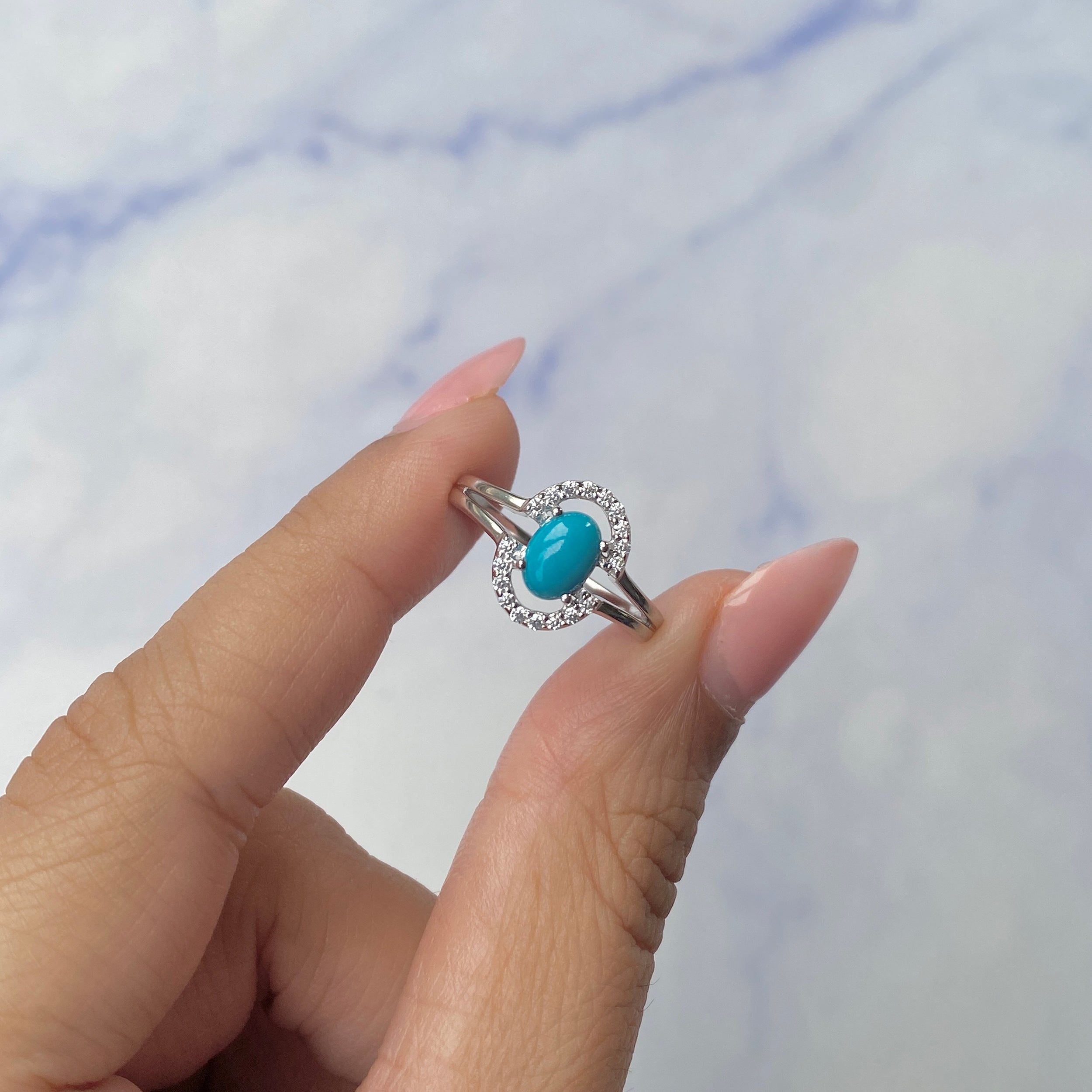 Turquoise Ring-(TRQ-SR-1802.)