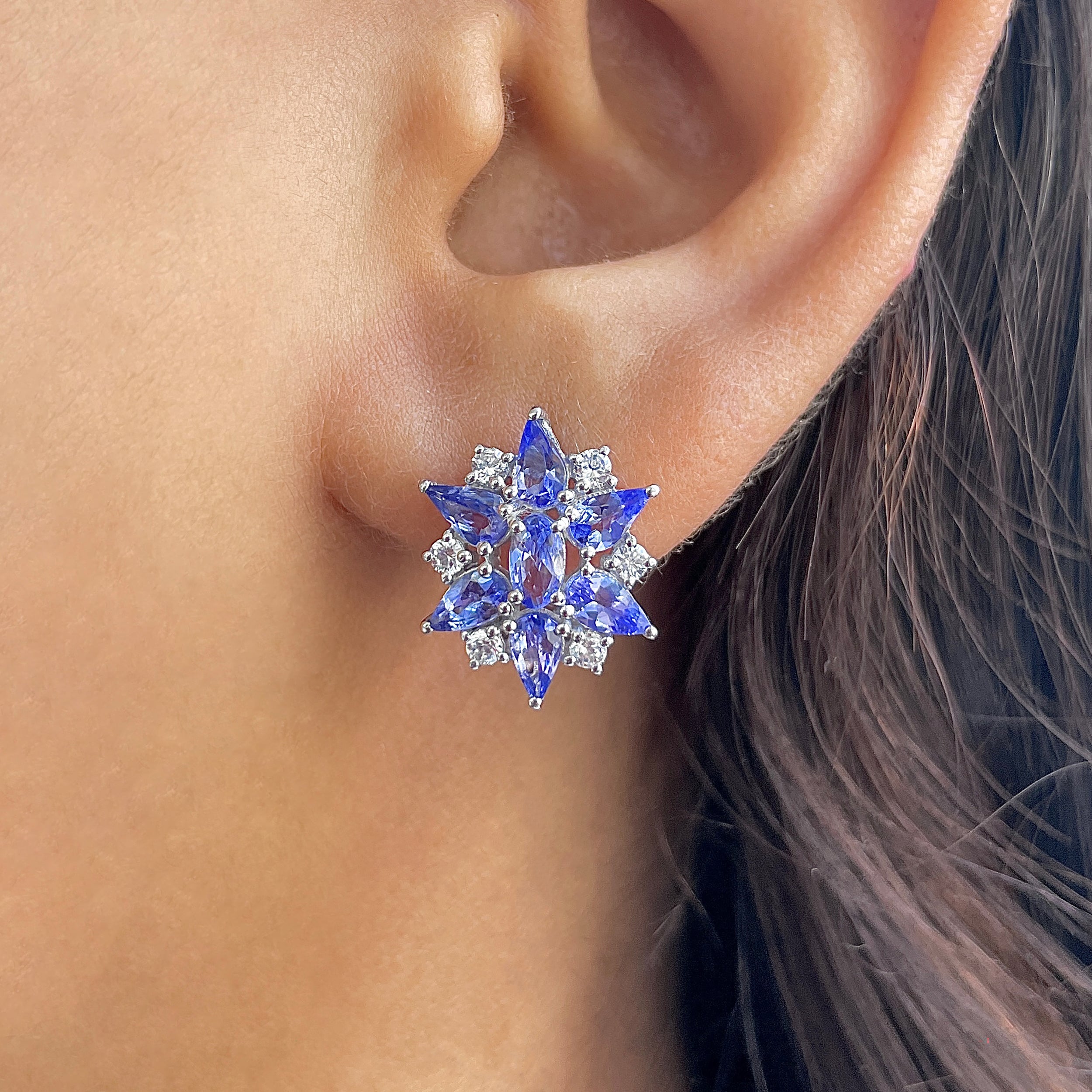 Tanzanite Earring-(TZN-RDE-928.)