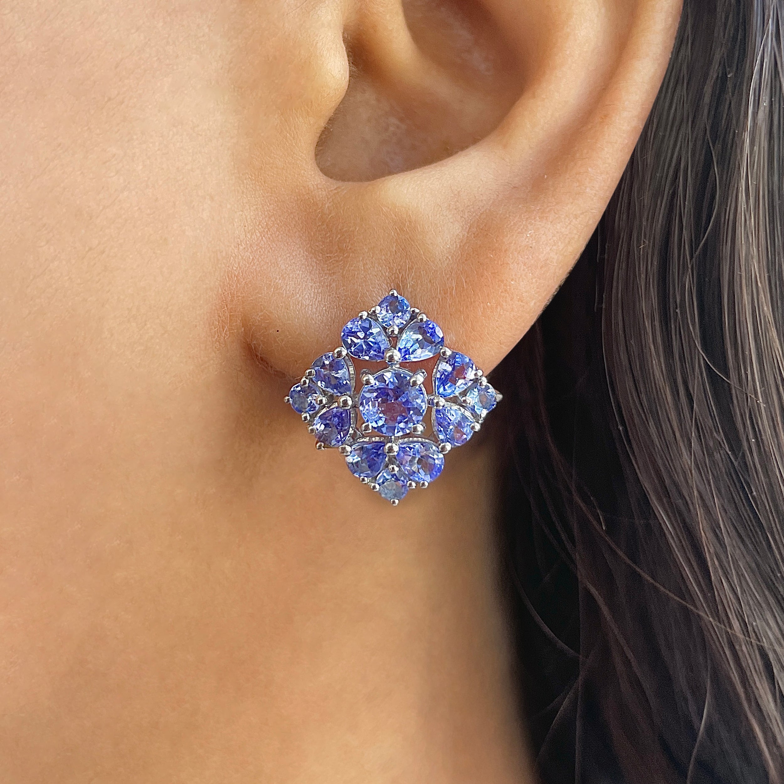 Tanzanite Earring-(TZN-RDE-933.)