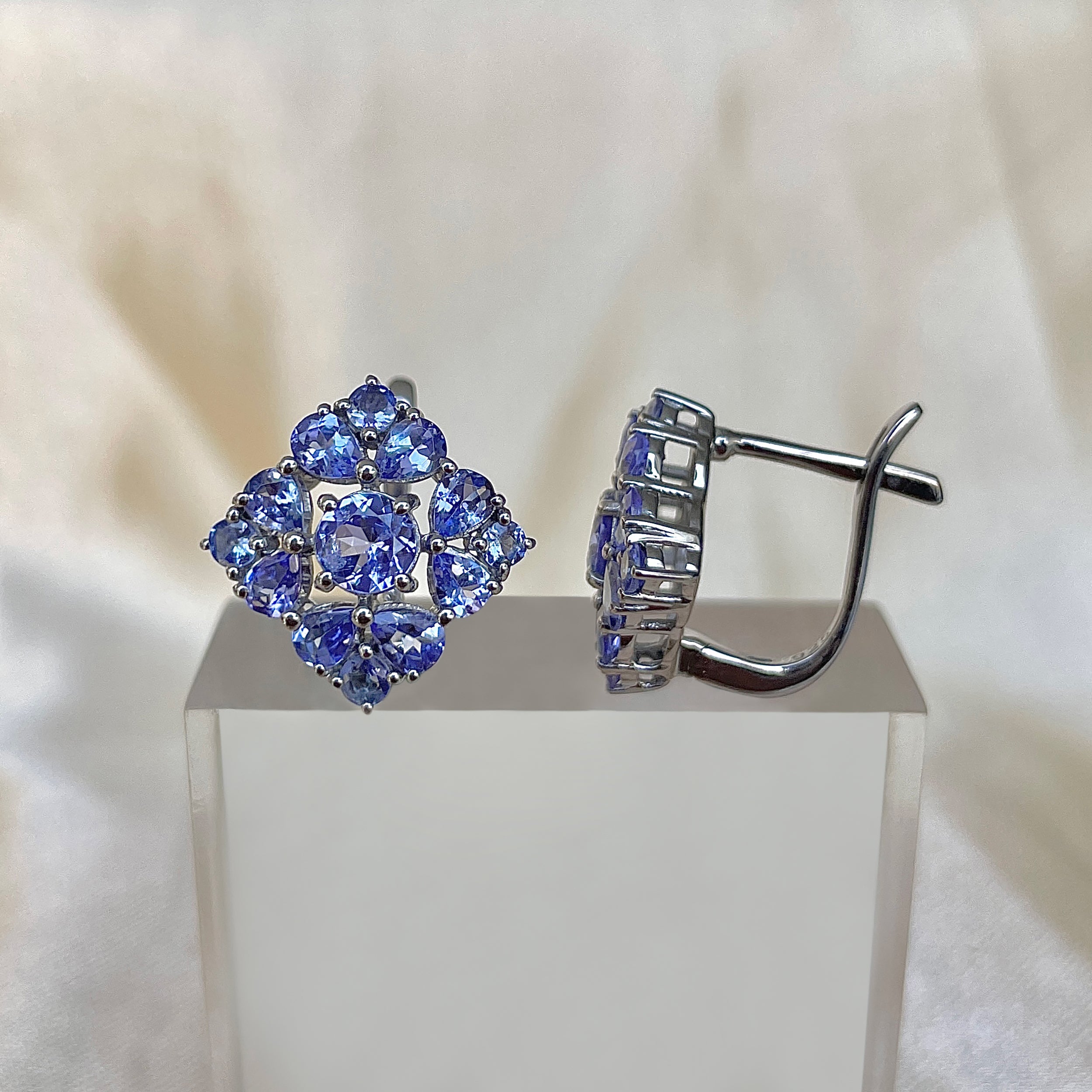 Tanzanite Earring-(TZN-RDE-933.)