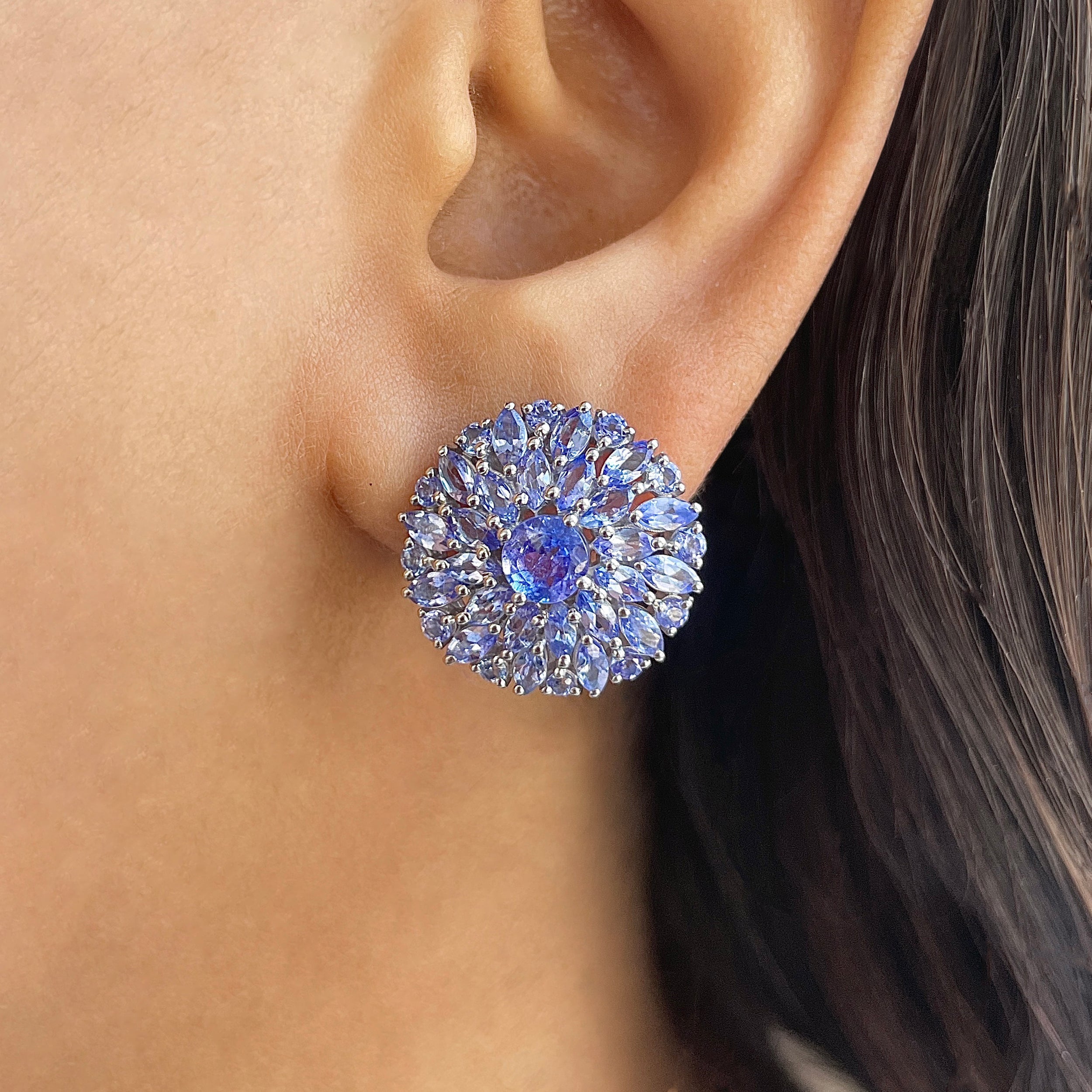 Tanzanite Earring-(TZN-RDE-934.)