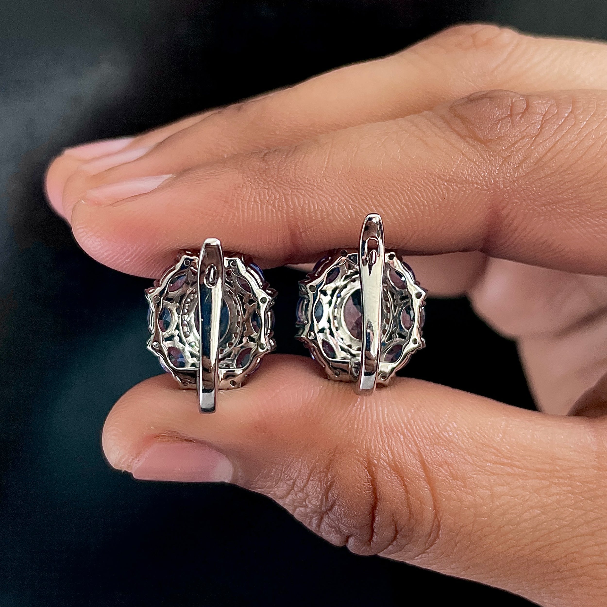 Tanzanite Earring-(TZN-RDE-935.)