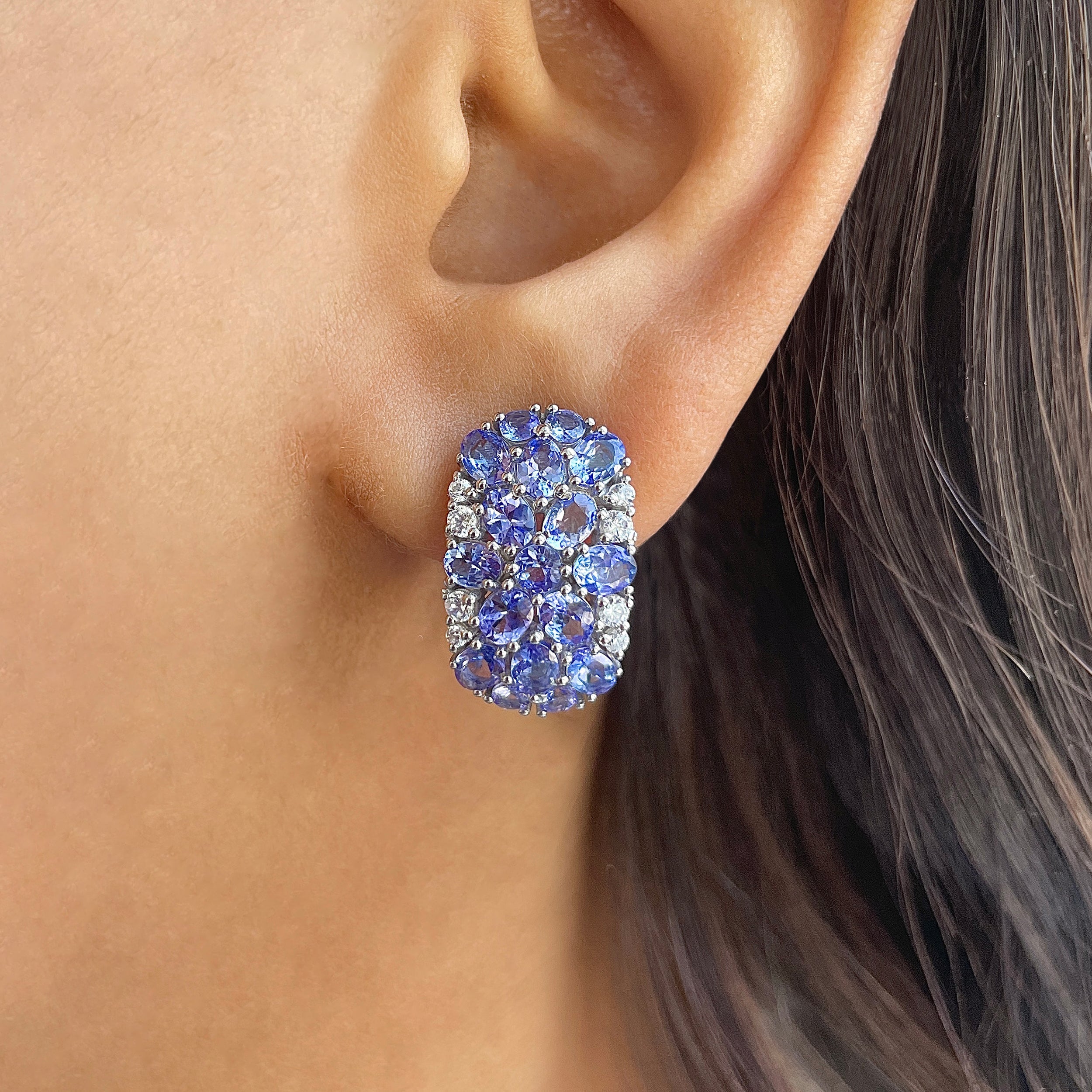 Tanzanite Earring-(TZN-RDE-937.)