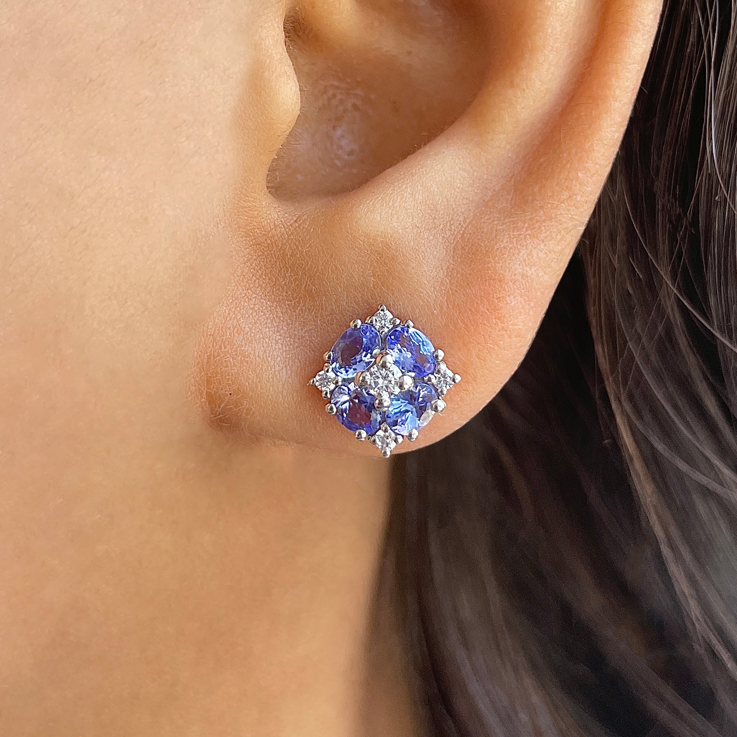 Tanzanite Earring-(TZN-RDE-938.)